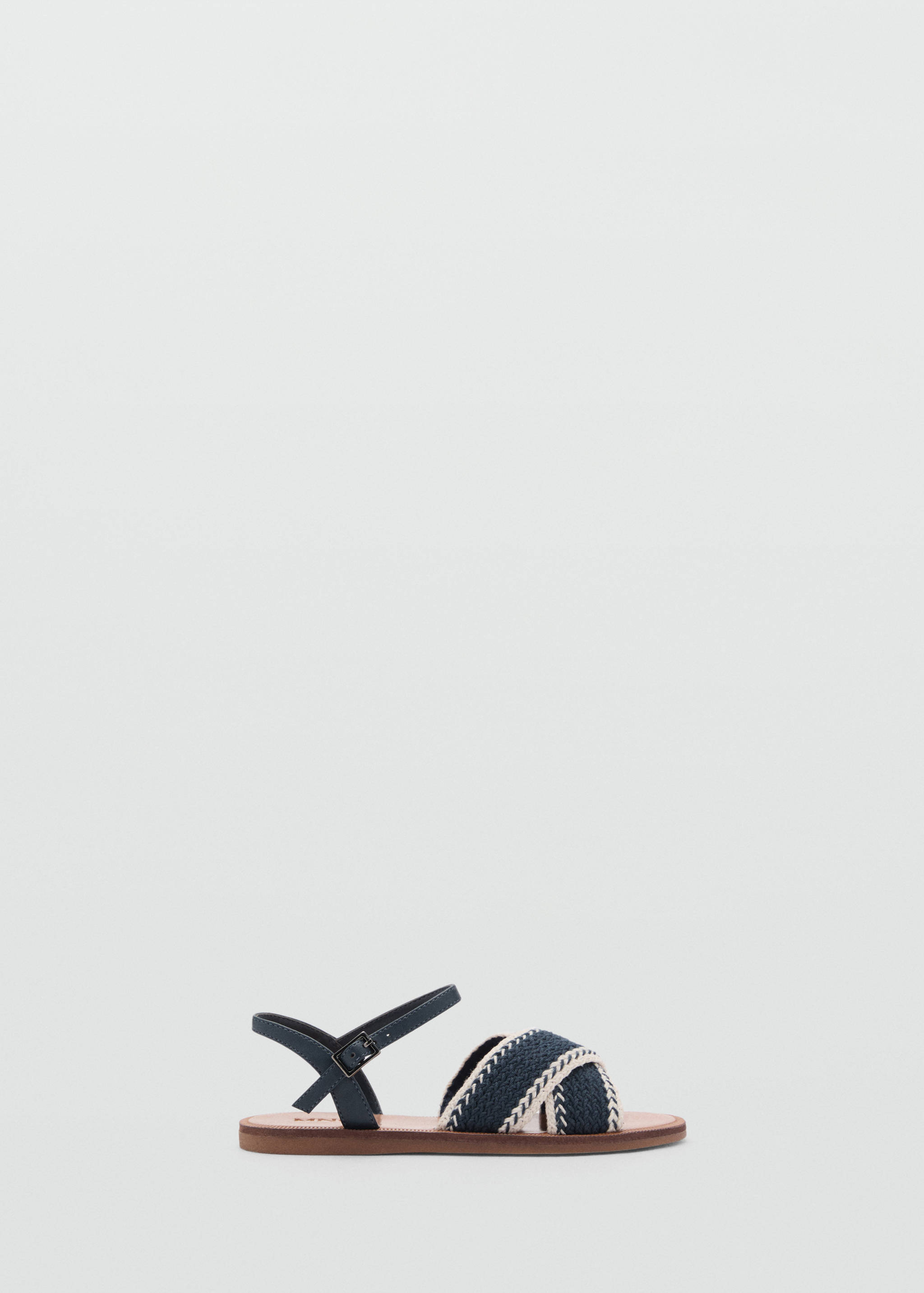 十字交叉系带凉鞋 - null