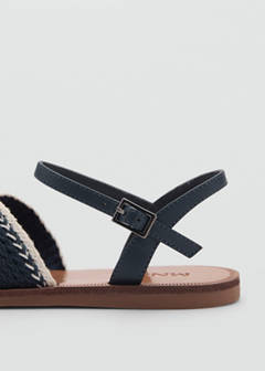 Criss-cross straps sandals — Blue 5