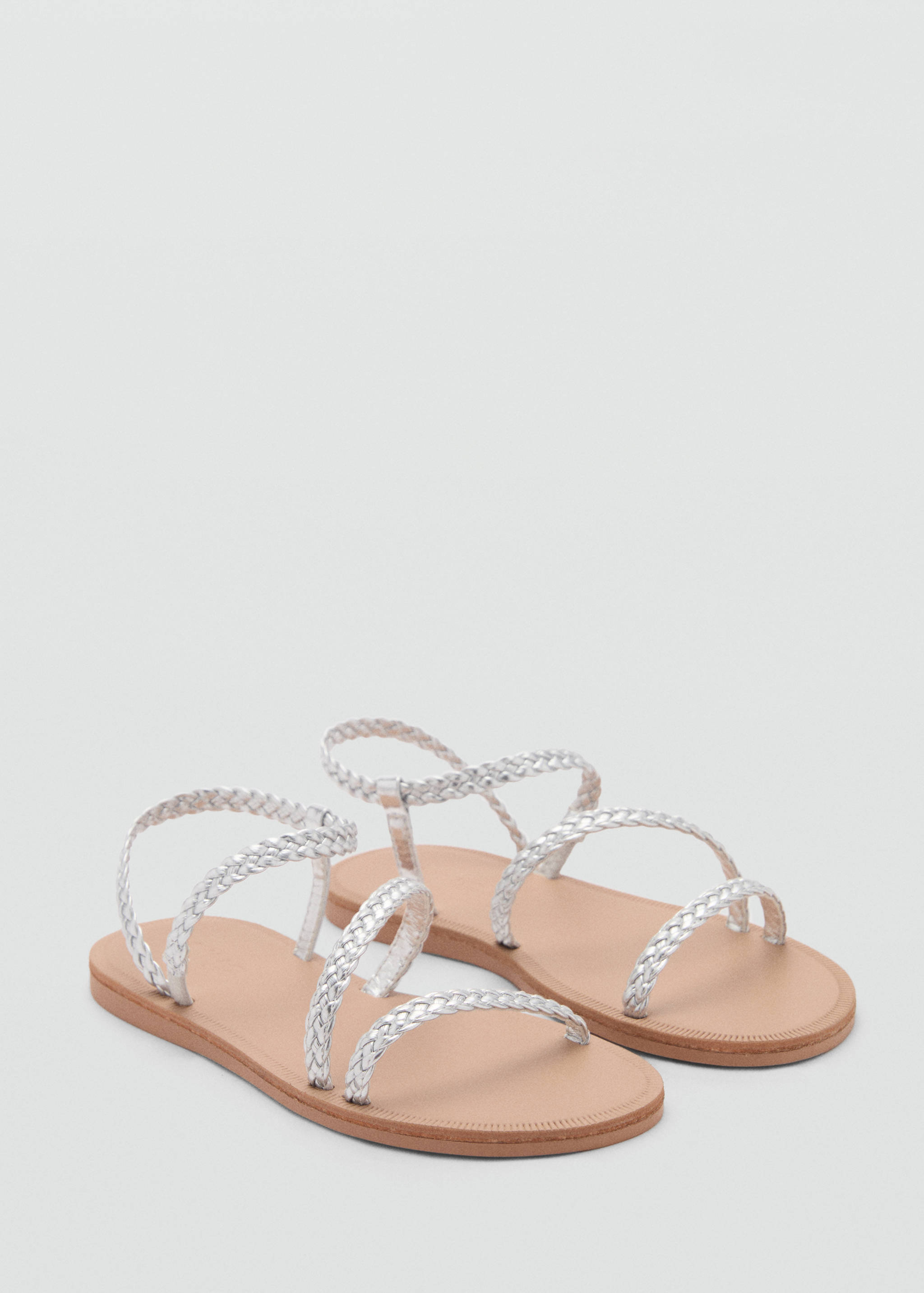 Braided straps sandals - Medium plane