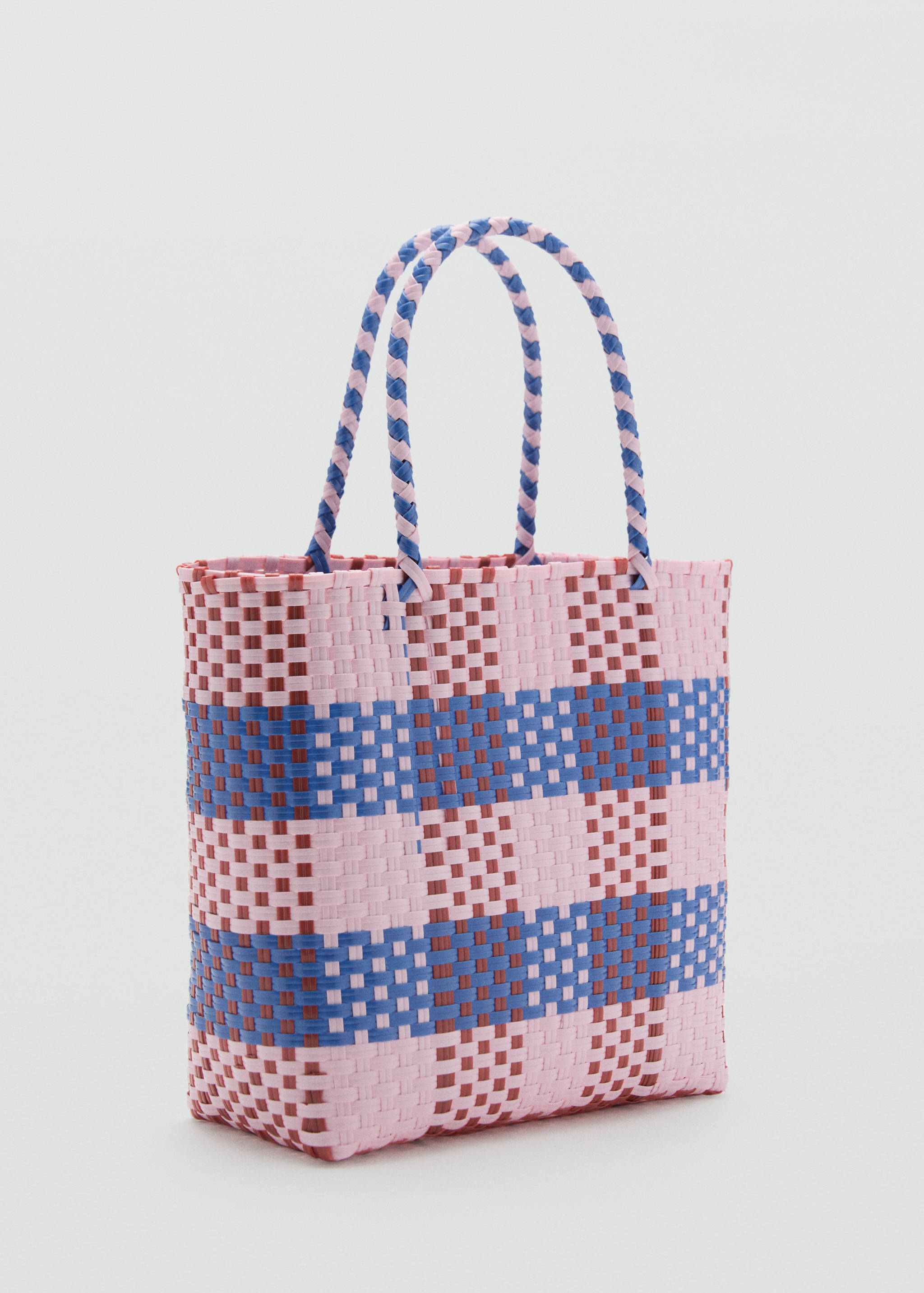 Knitted basket bag - Medium plane