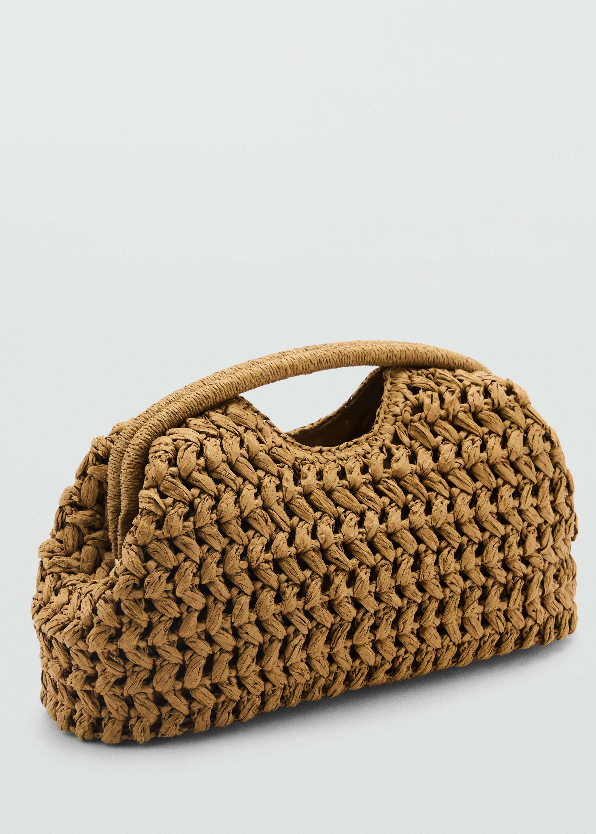 Natural fiber clutch bag - Medium plane