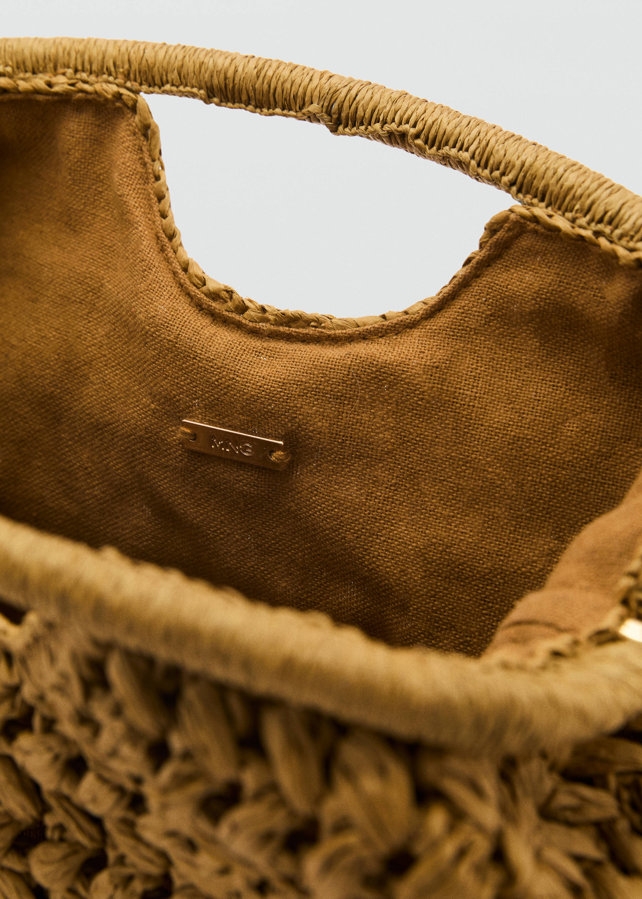 Clutch-Tasche aus Naturfaser - Detail des Artikels 1