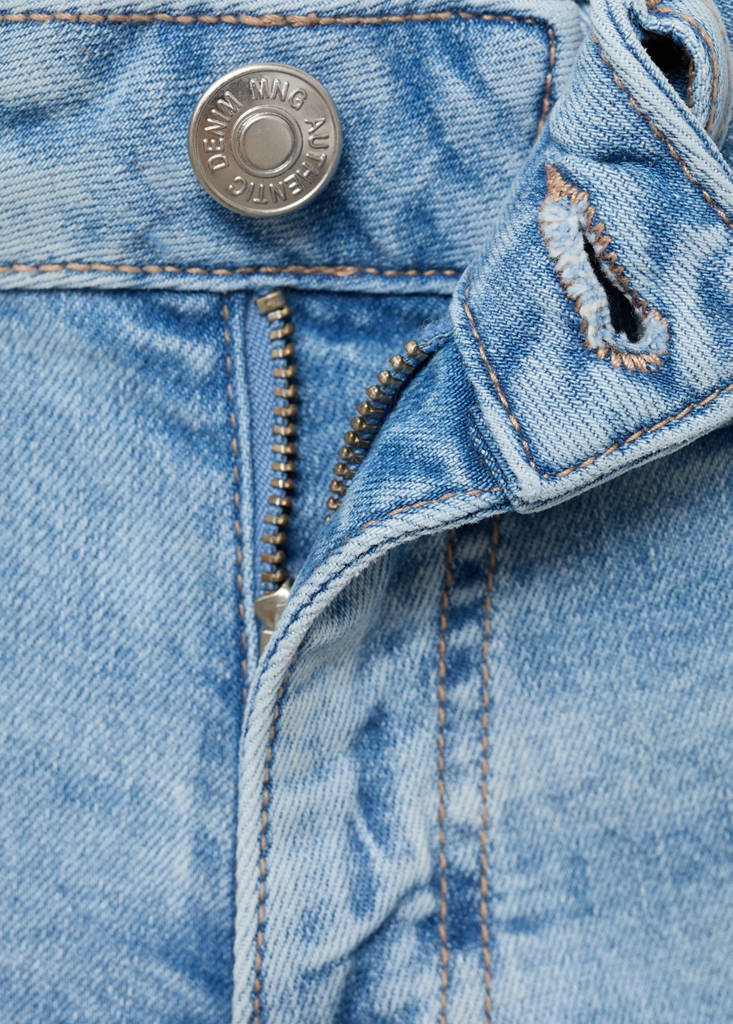 Studded low-waist shorts — Light Blue