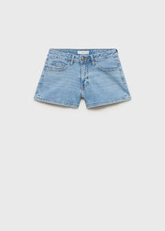 Studded low-waist shorts — Light Blue 3