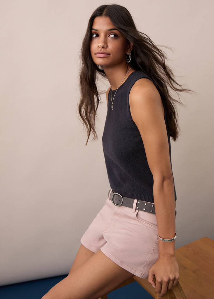 Low-waist shorts — Pastel Pink