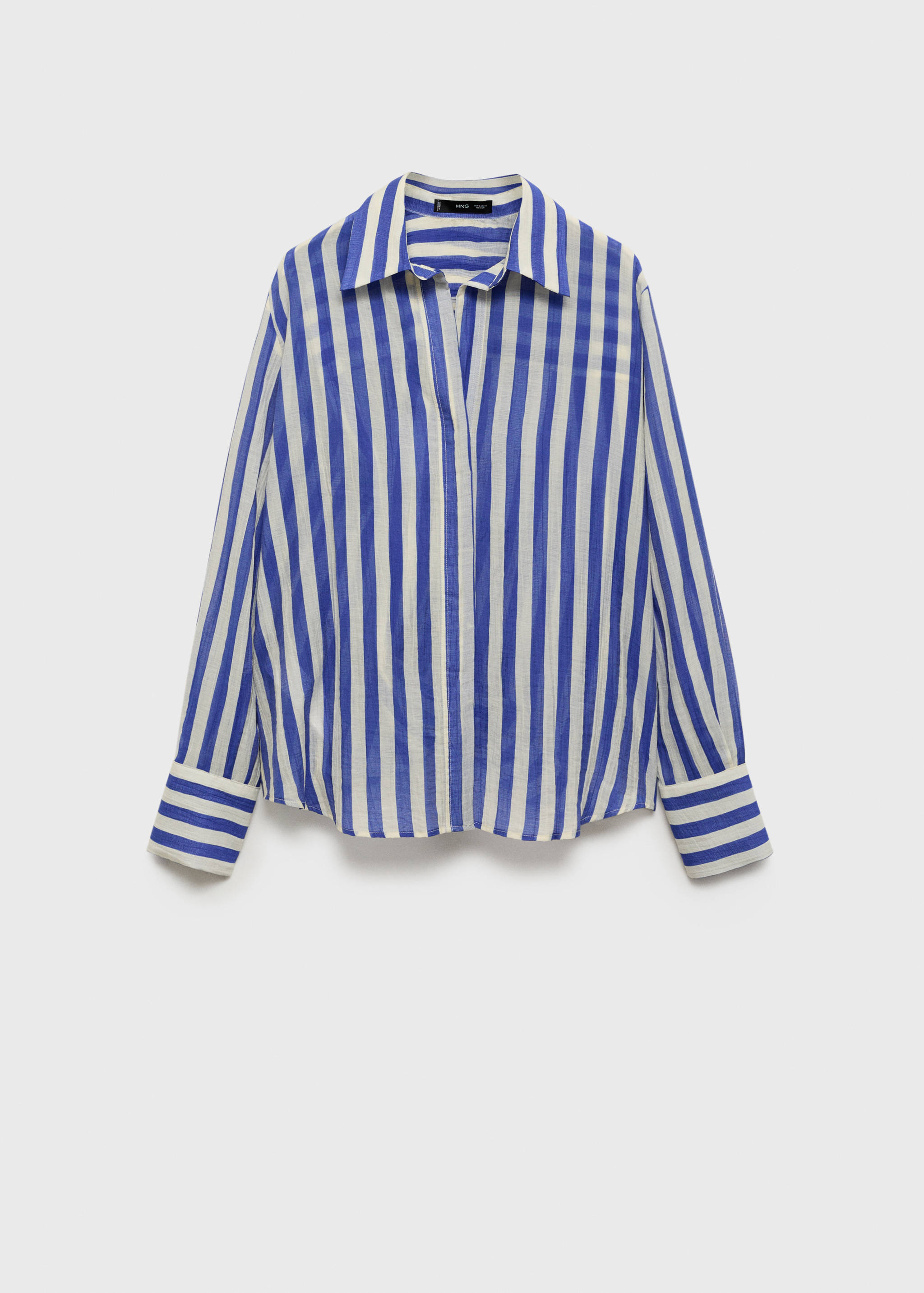 Striped lyocell shirt - Article without model