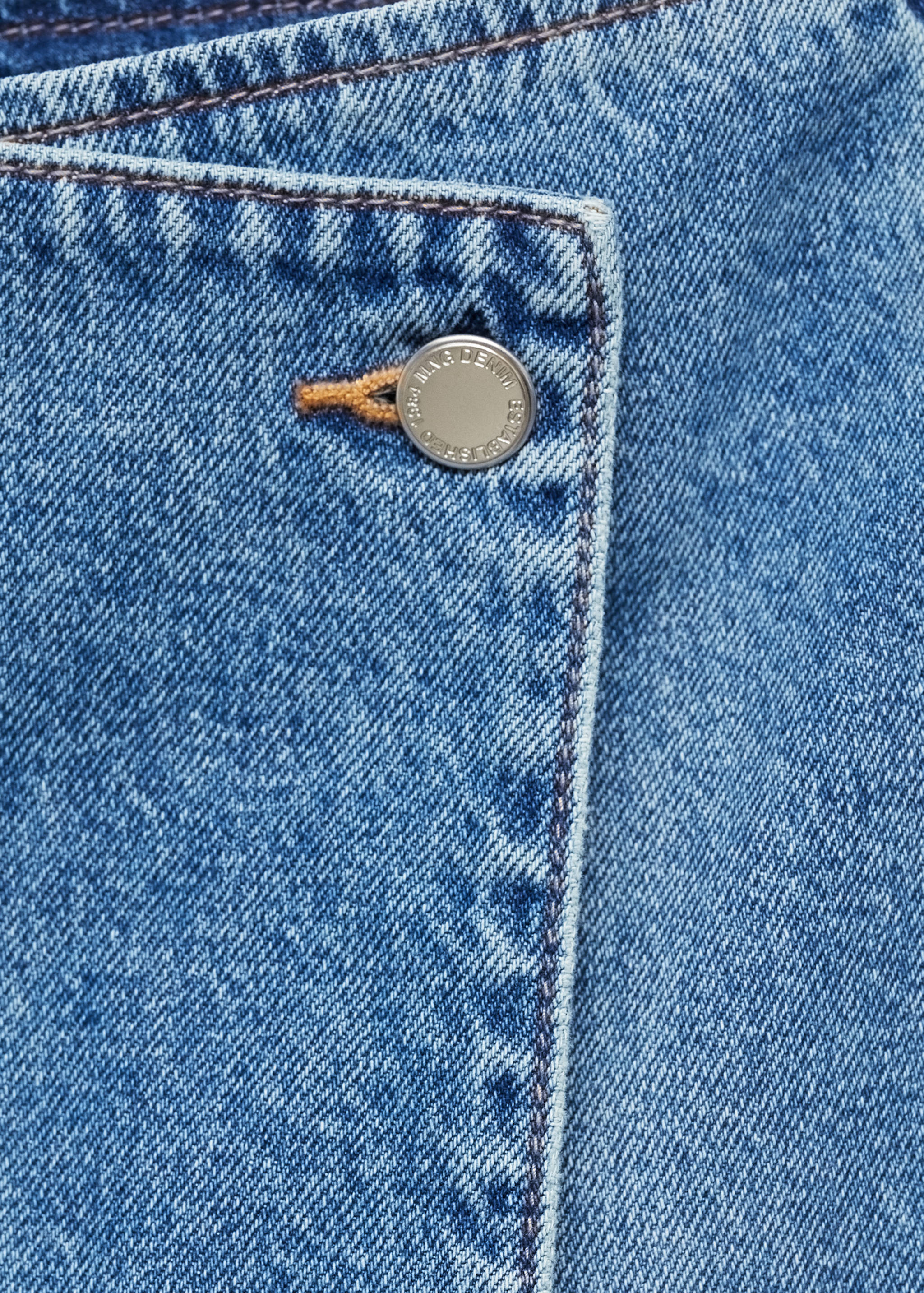 Wrapped denim skort - Details of the article 8