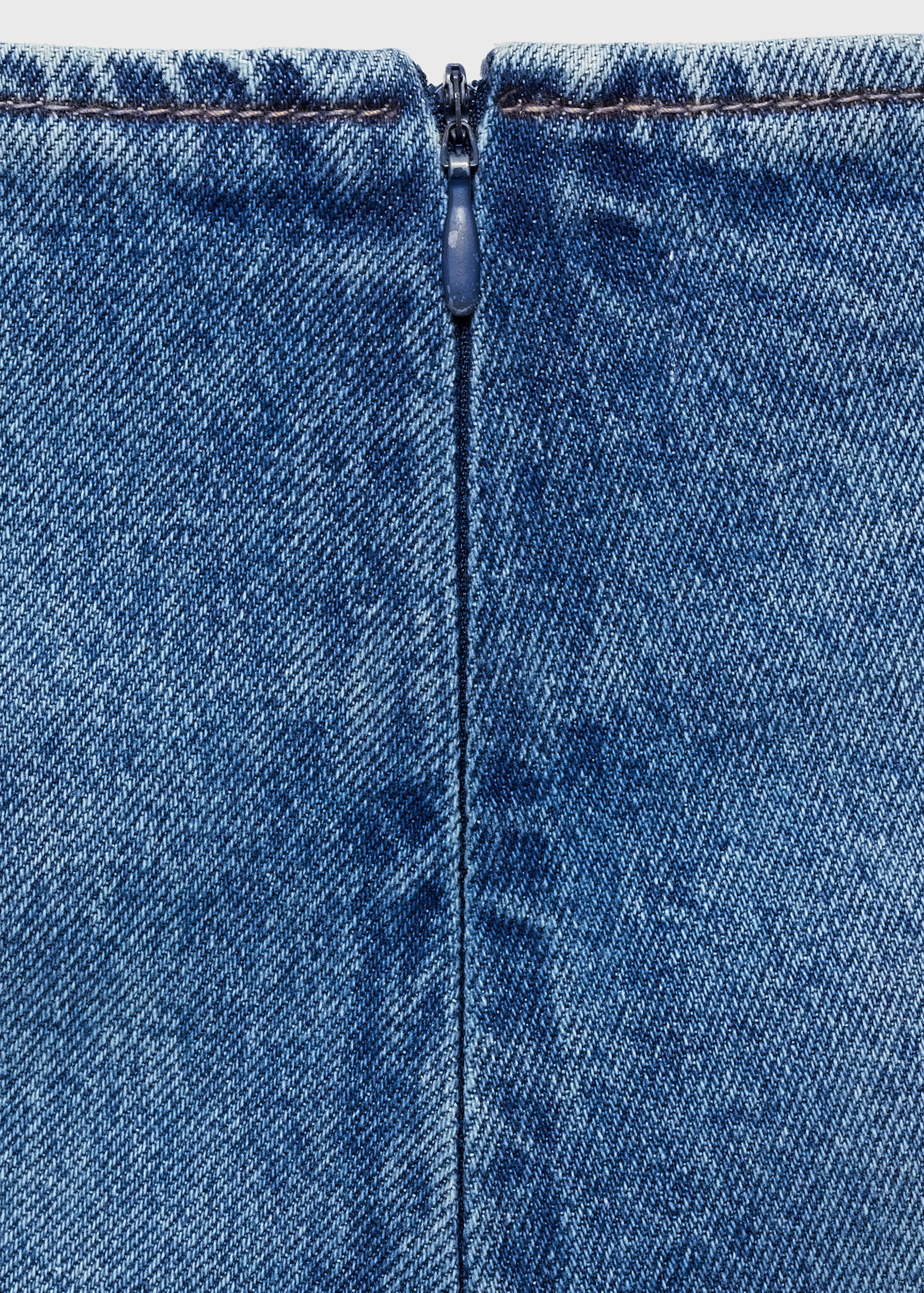 Wrapped denim skort - Details of the article 0