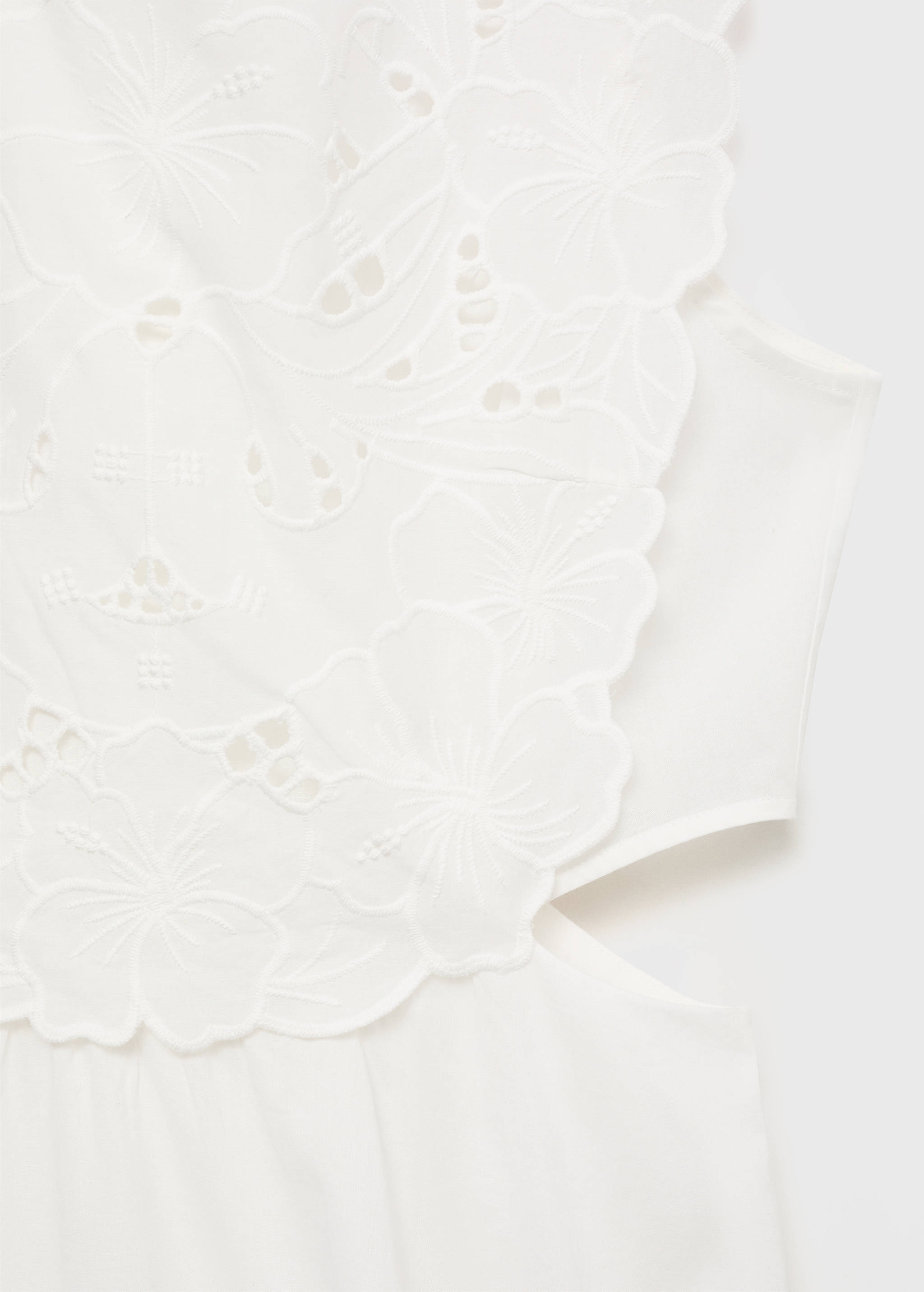 Robe brodée ouvertures latérales - Détail de l'article 0