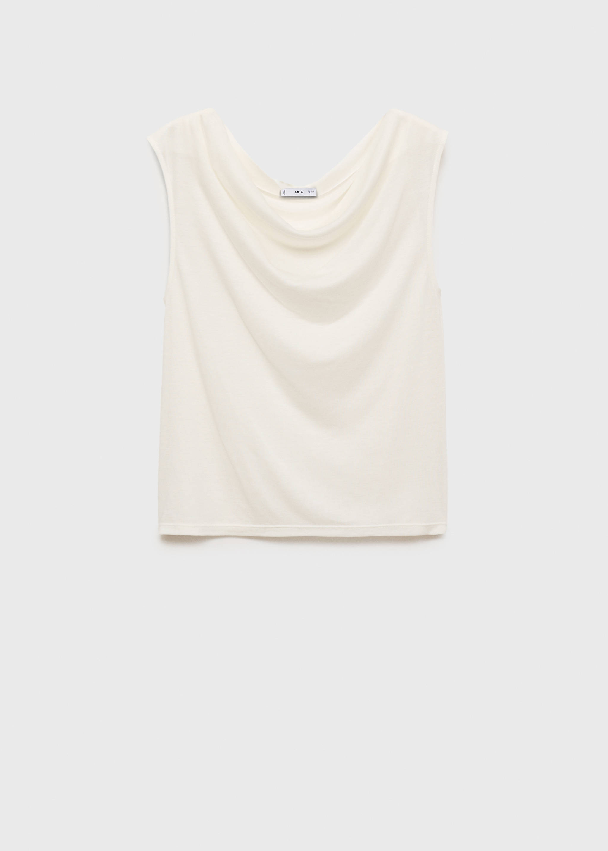 Lyocell top with draped neck - Article without model