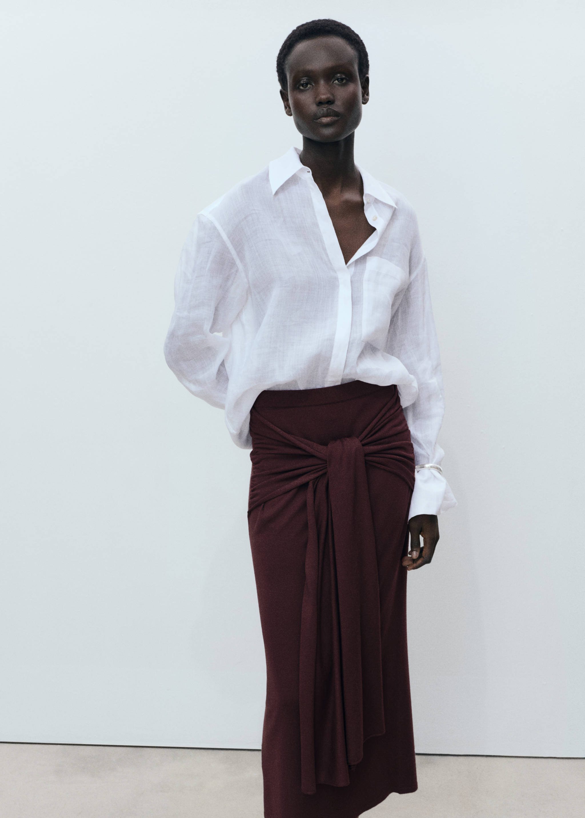 Jupe maille détail nœud - Détail de l'article 2