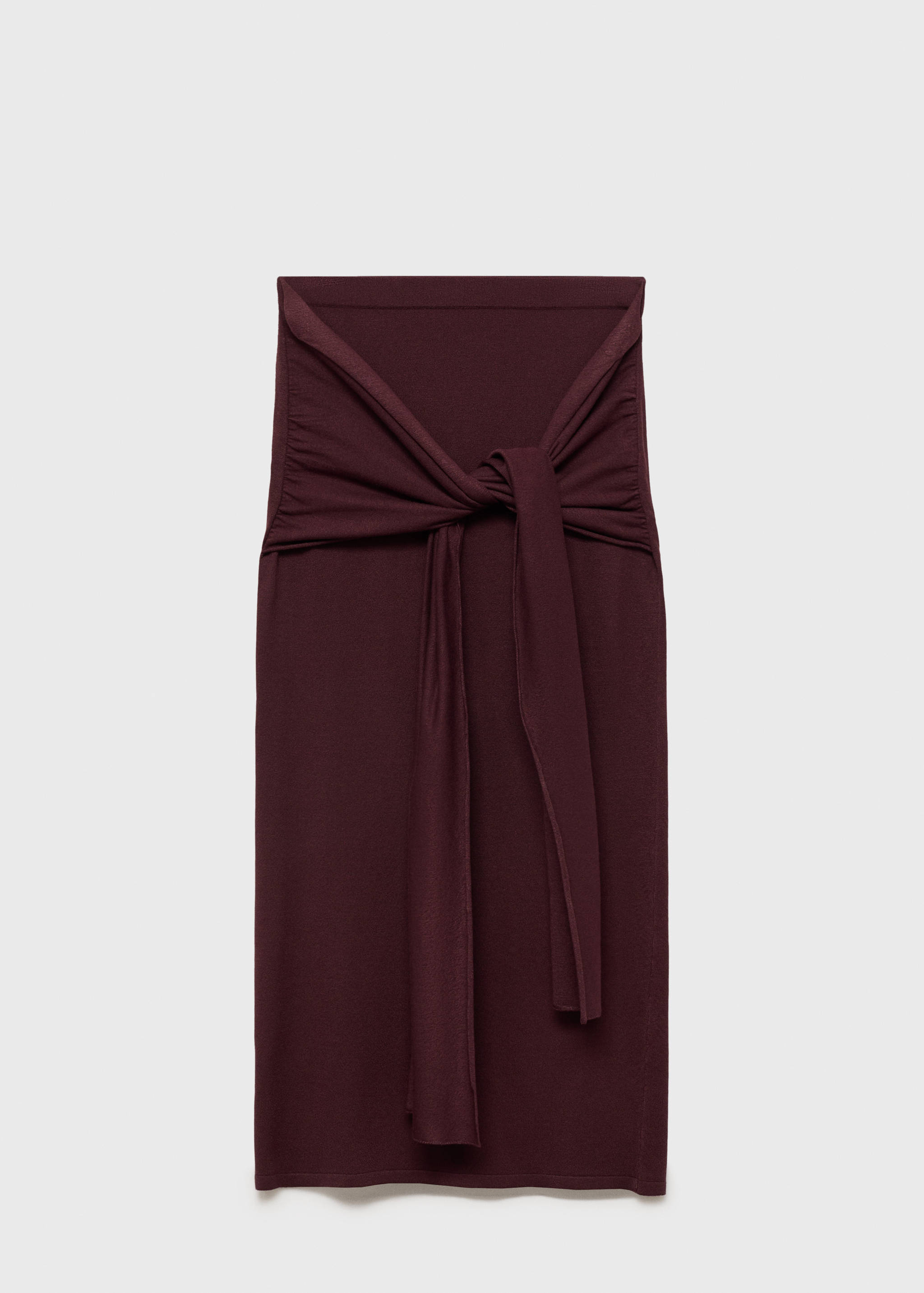 Knitted skirt with knot detail - Article without model