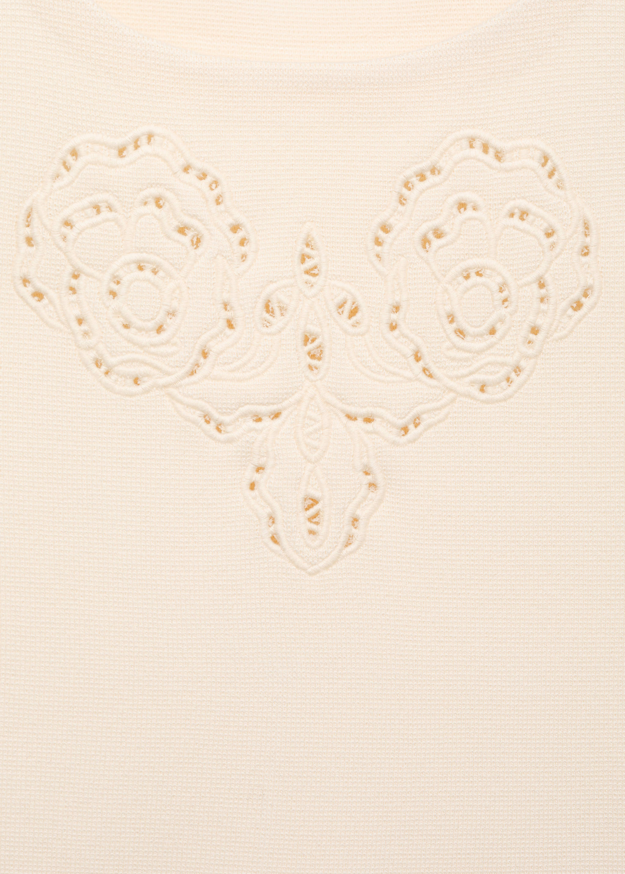Geborduurde top met opengewerkte details - Detail van het artikel 8