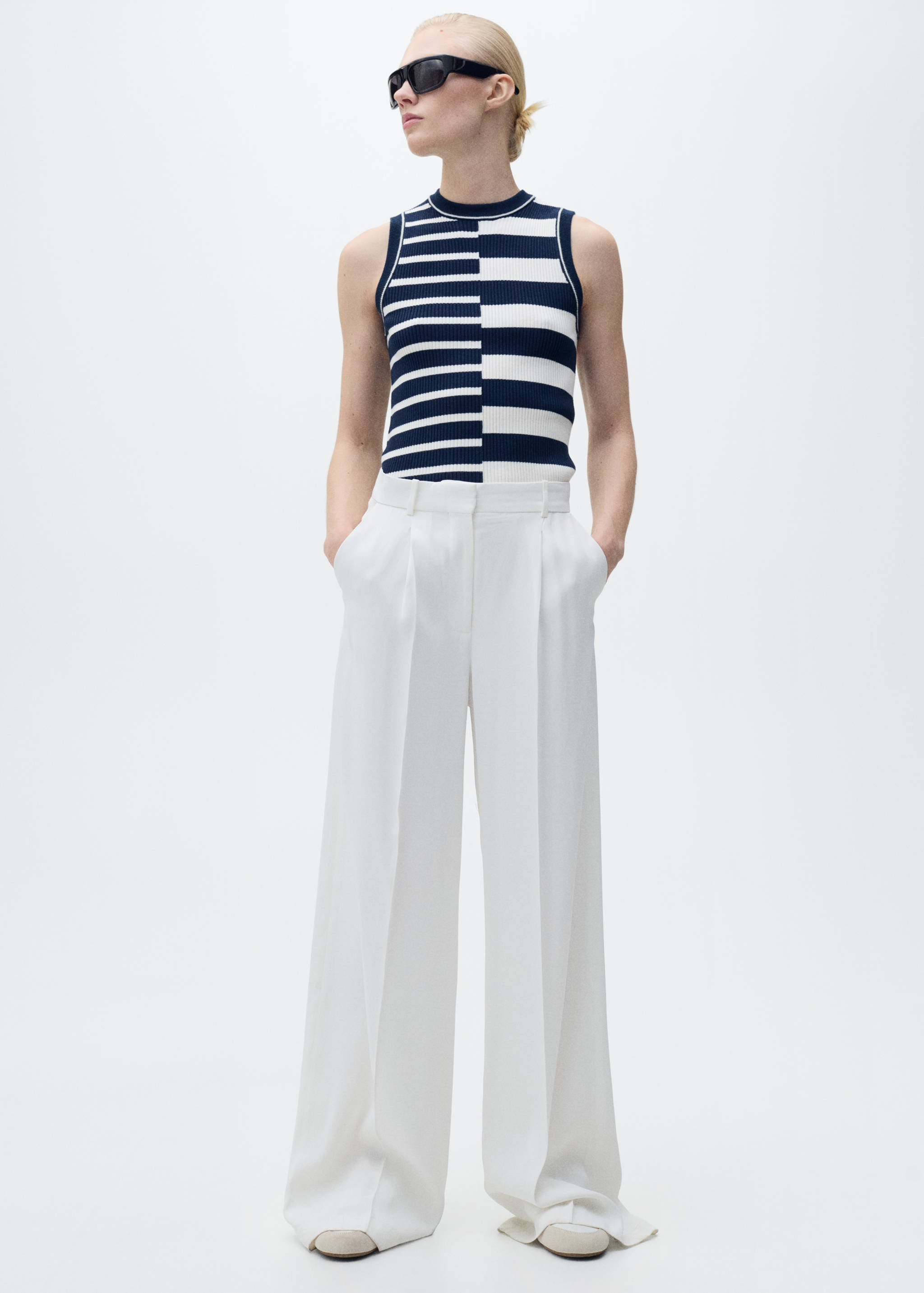 Striped knit top - Details of the article 2