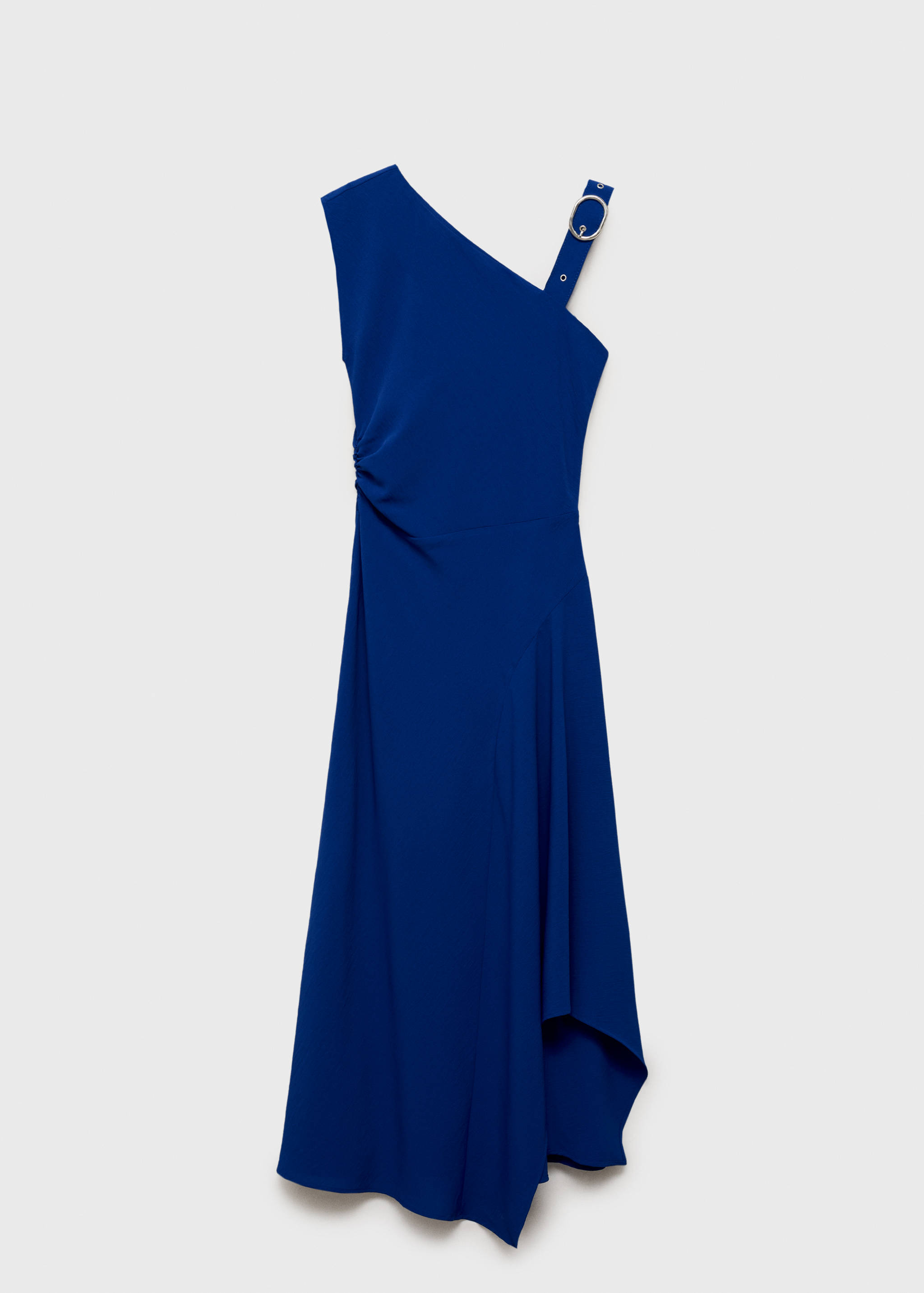 Asymmetrical dress with strap and buckle - Article without model