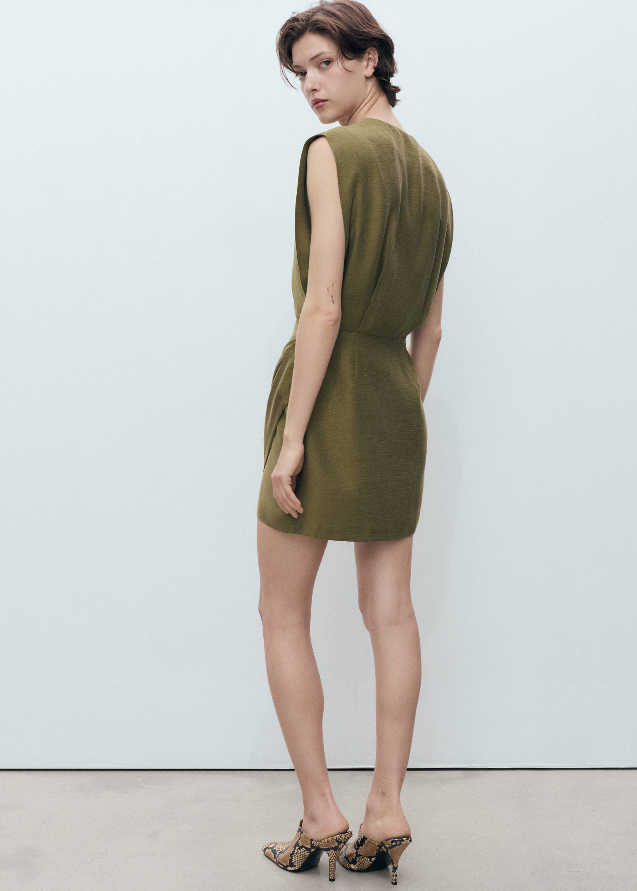 Robe lyocell croisée - Verso de l’article