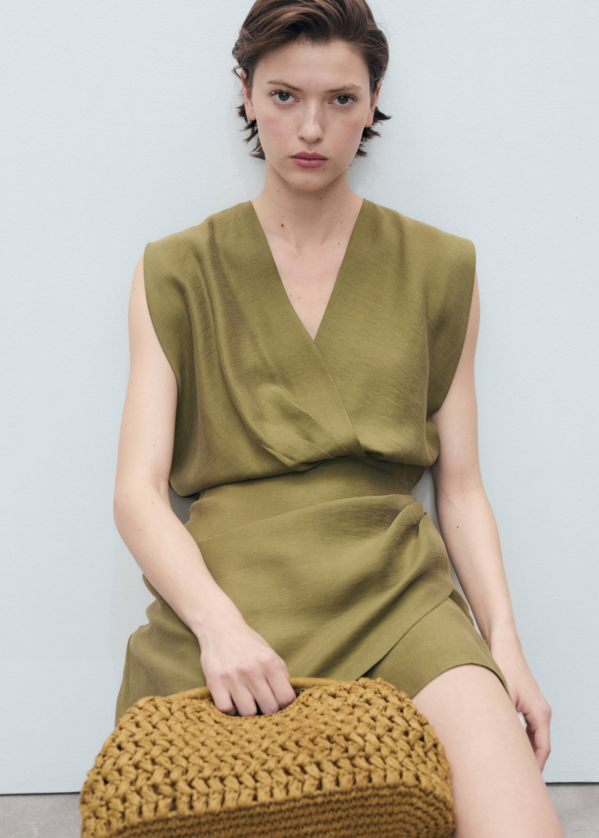 Robe lyocell croisée - Détail de l'article 2