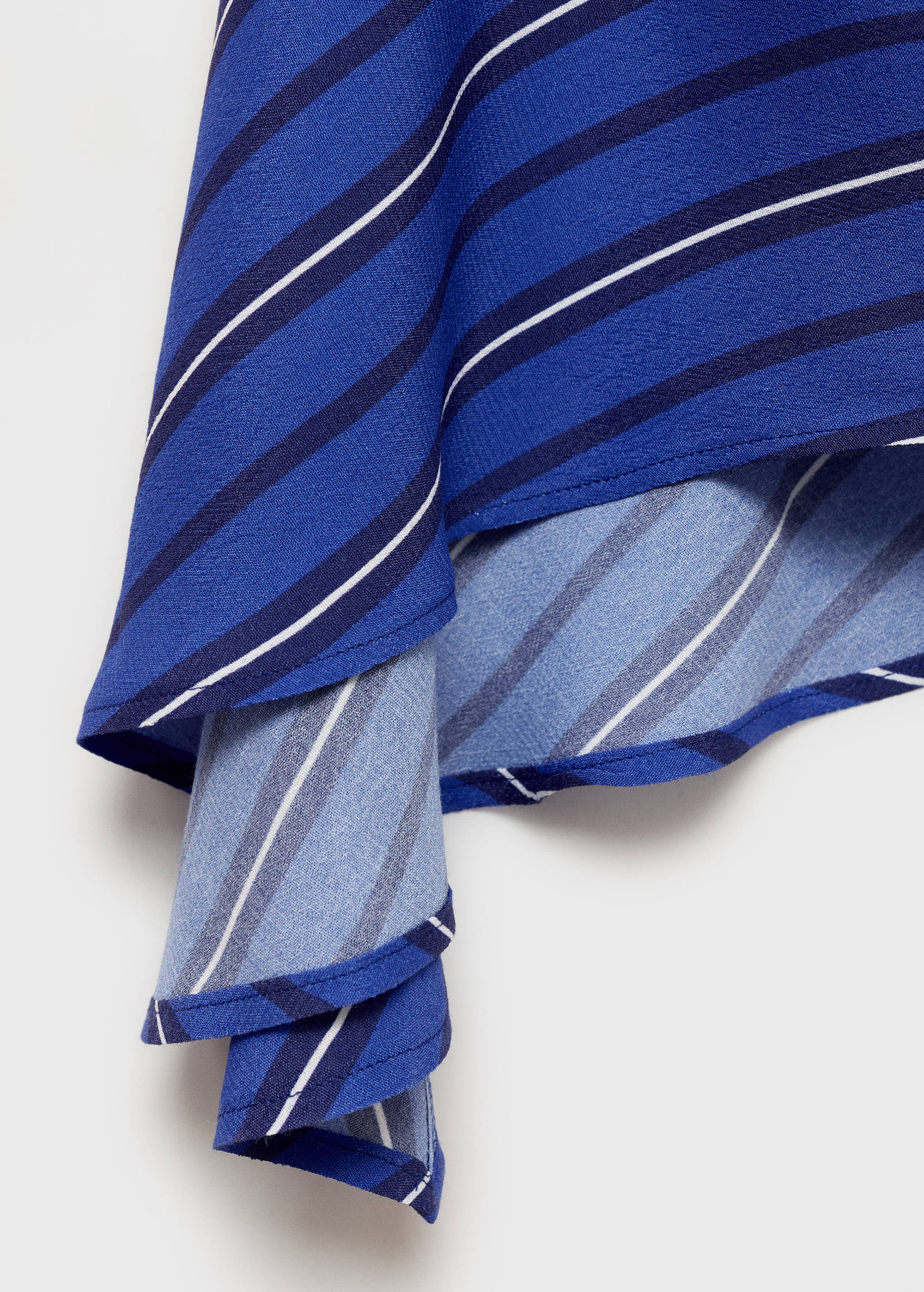 Asymmetrical striped blouse - Details of the article 0