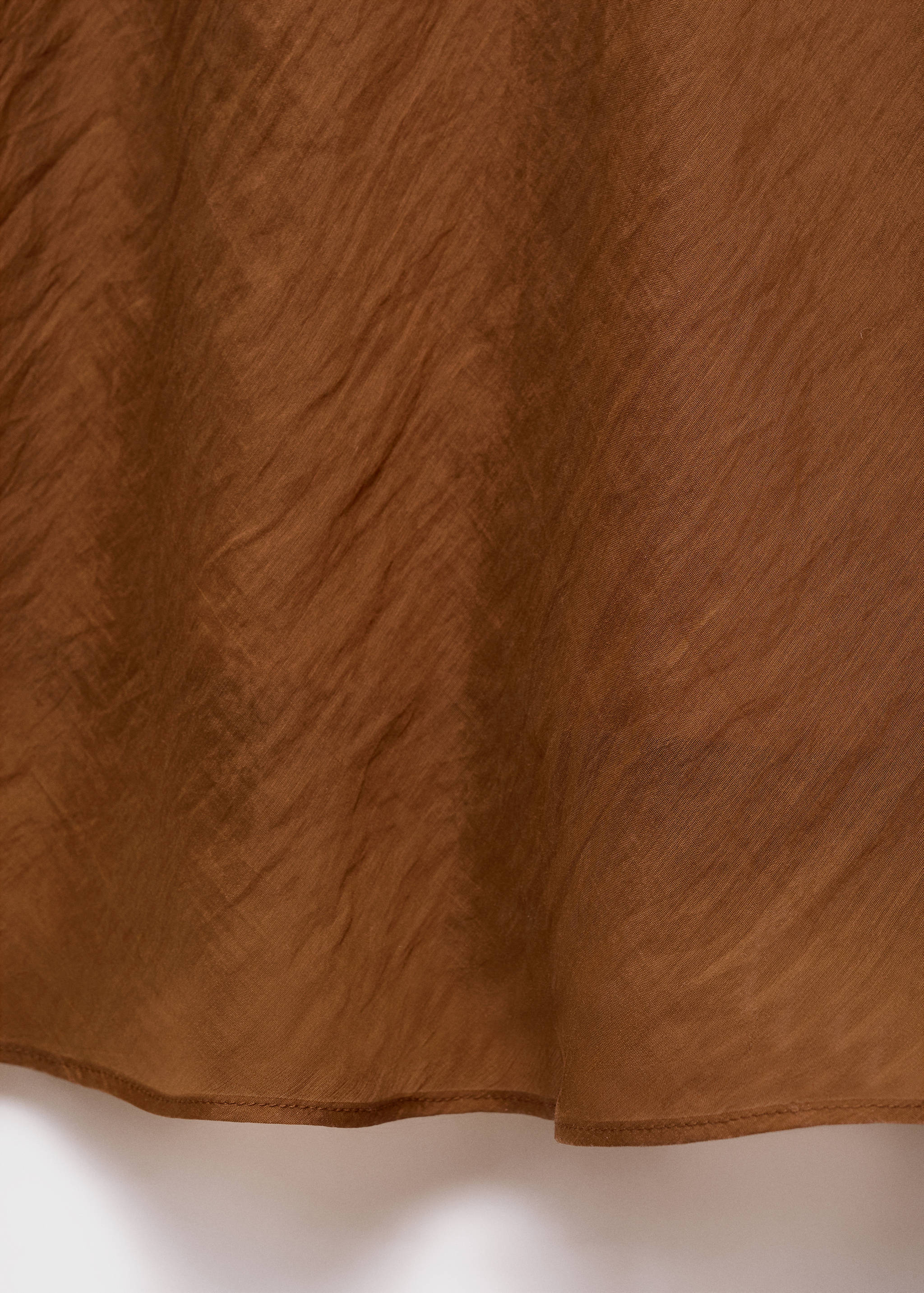 Vestido de liocel com gola drapeada - Pormenor do artigo 0