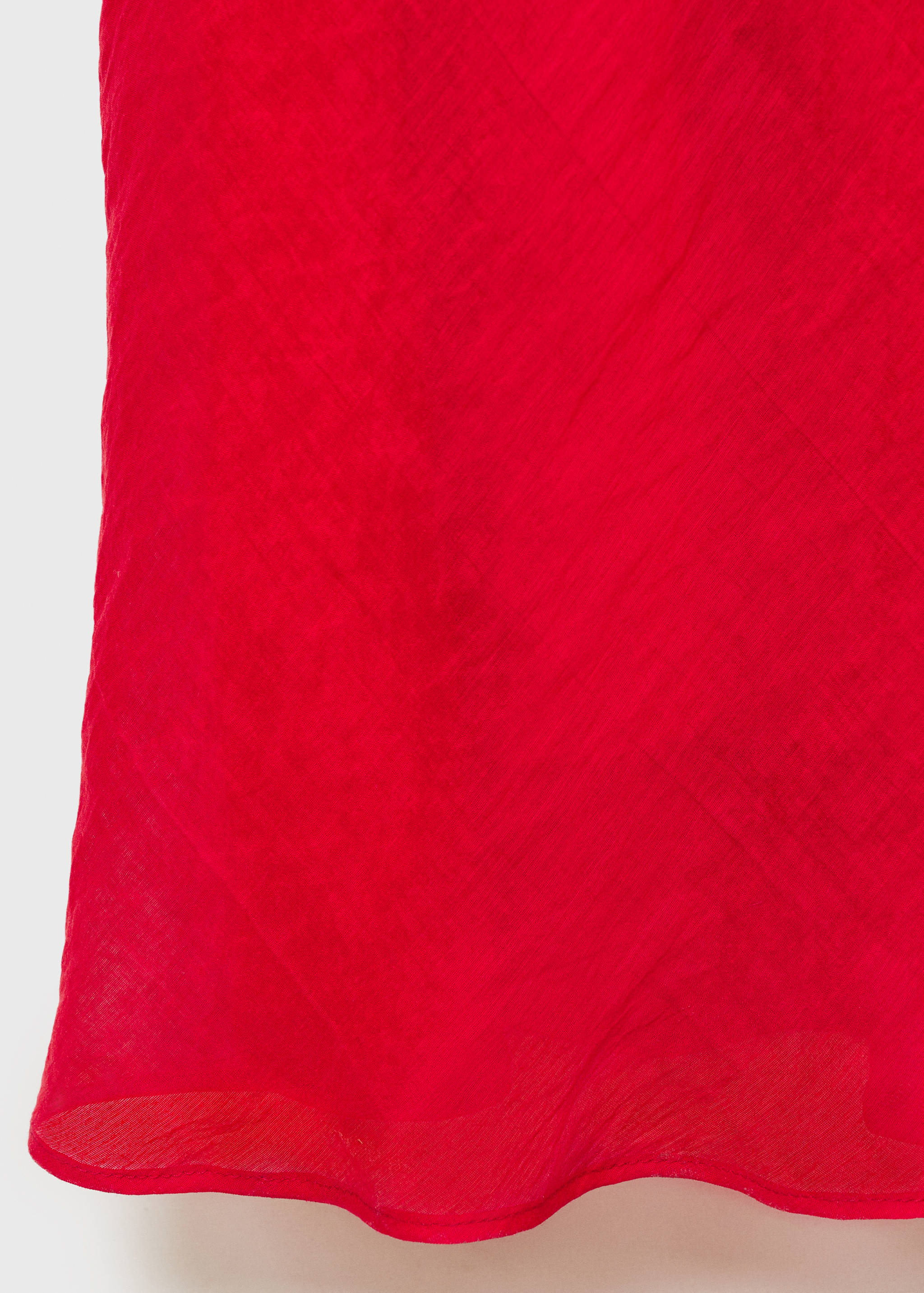 Vestido de liocel com gola drapeada - Pormenor do artigo 0