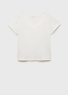 V-neck cotton T-shirt — Off White 3