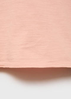V-neck cotton T-shirt — Strawberry 7