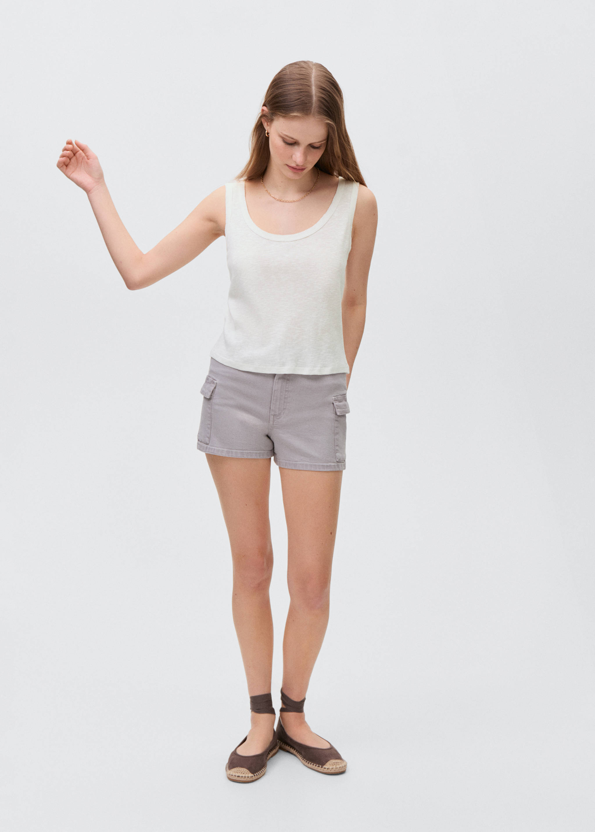 Cotton sleeveless t-shirt - General plane