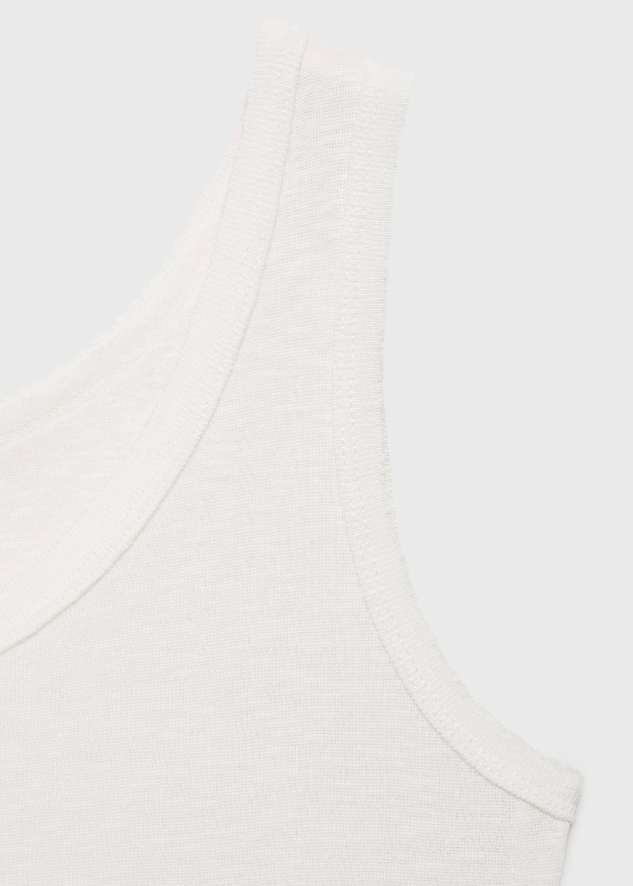 Cotton sleeveless t-shirt - Details of the article 8