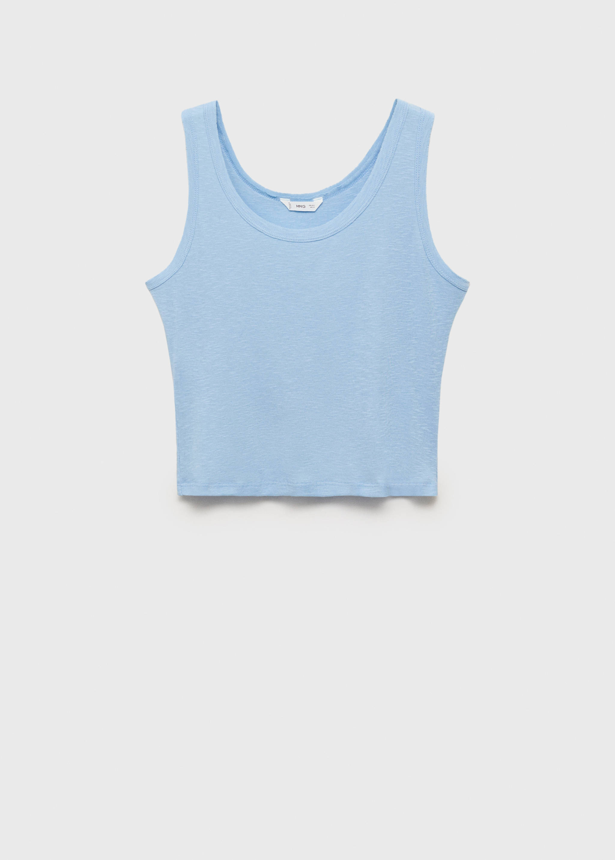 Cotton sleeveless t-shirt - Article without model