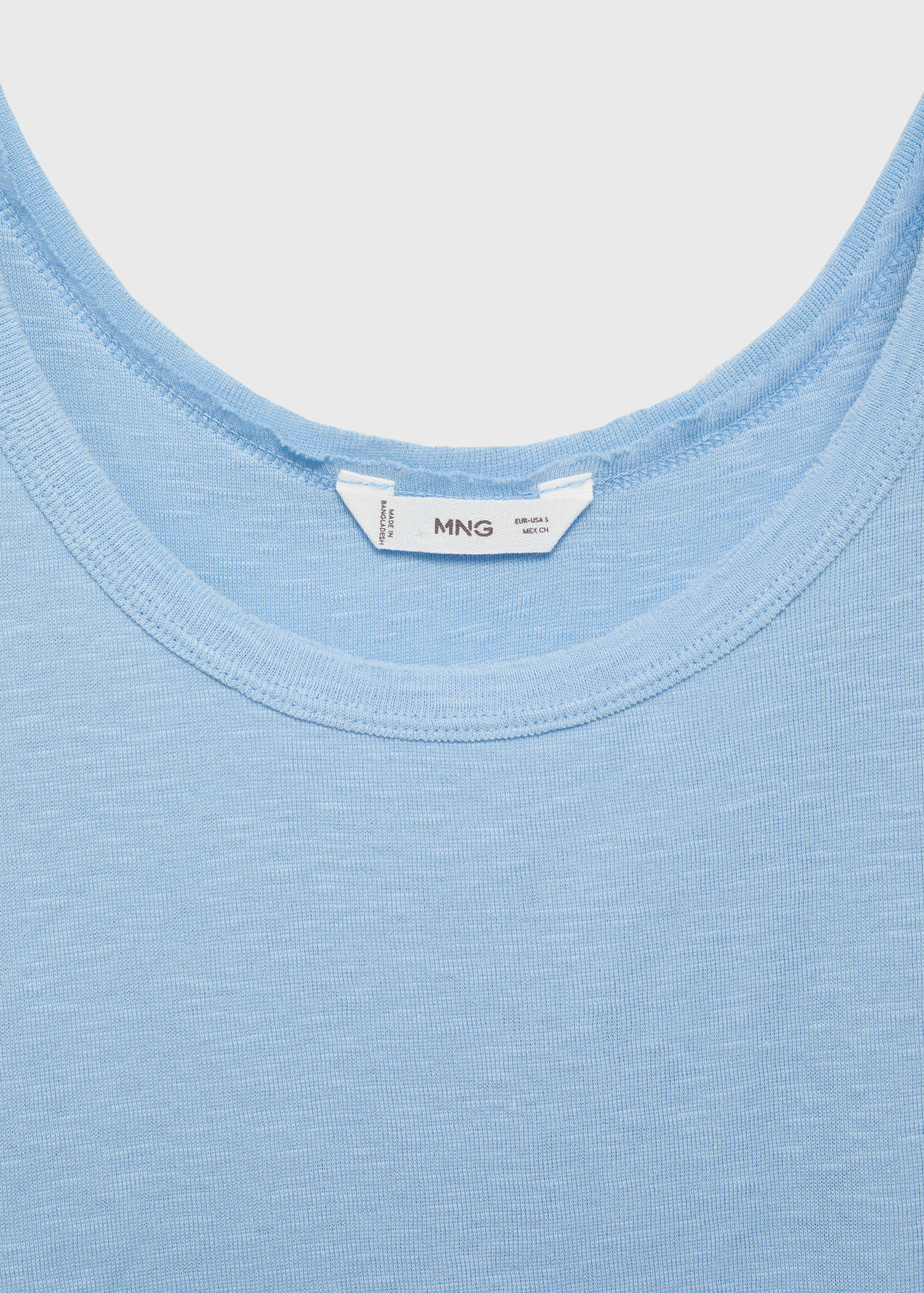 Cotton sleeveless t-shirt - Details of the article 8