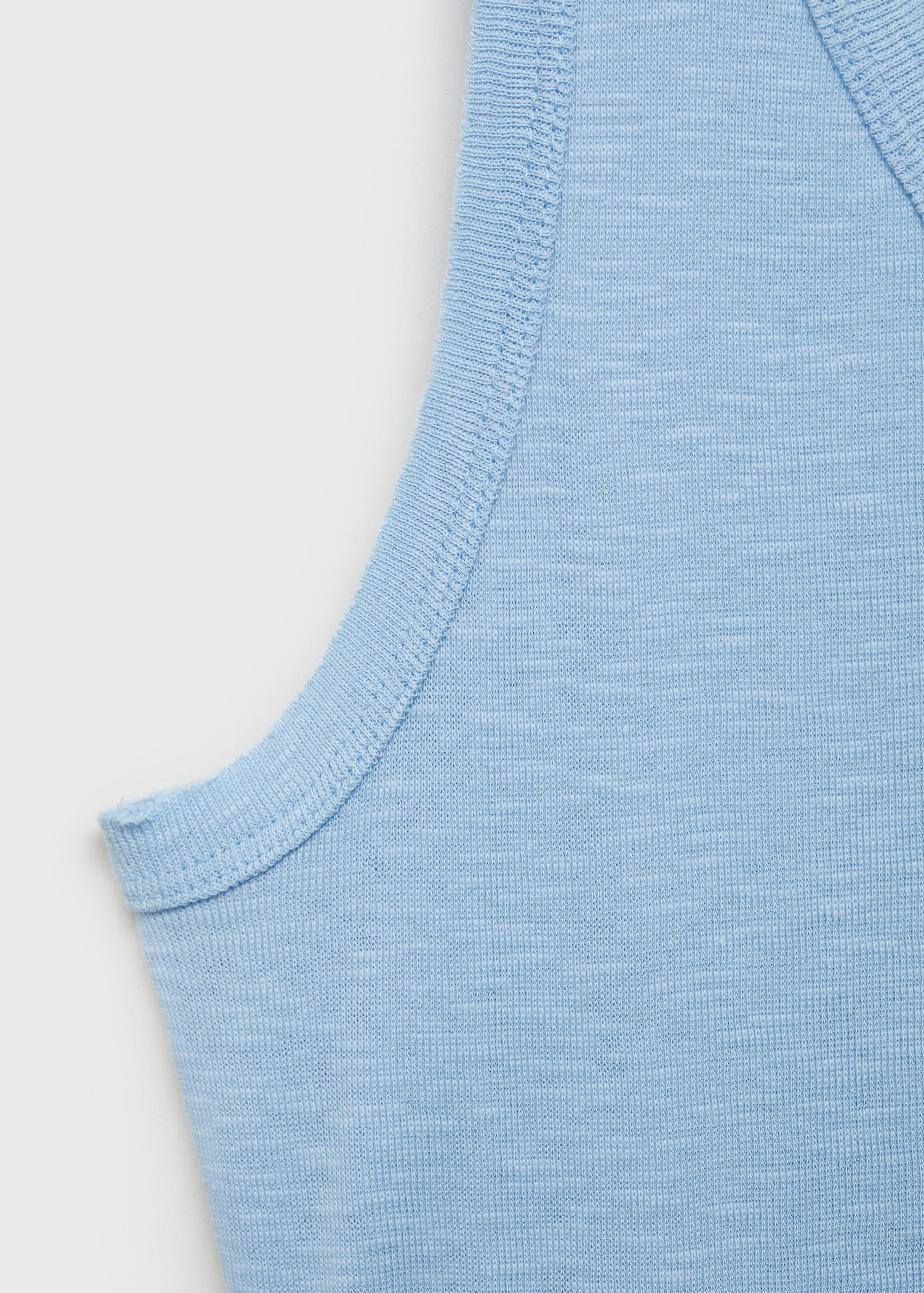 Cotton sleeveless t-shirt - Details of the article 0