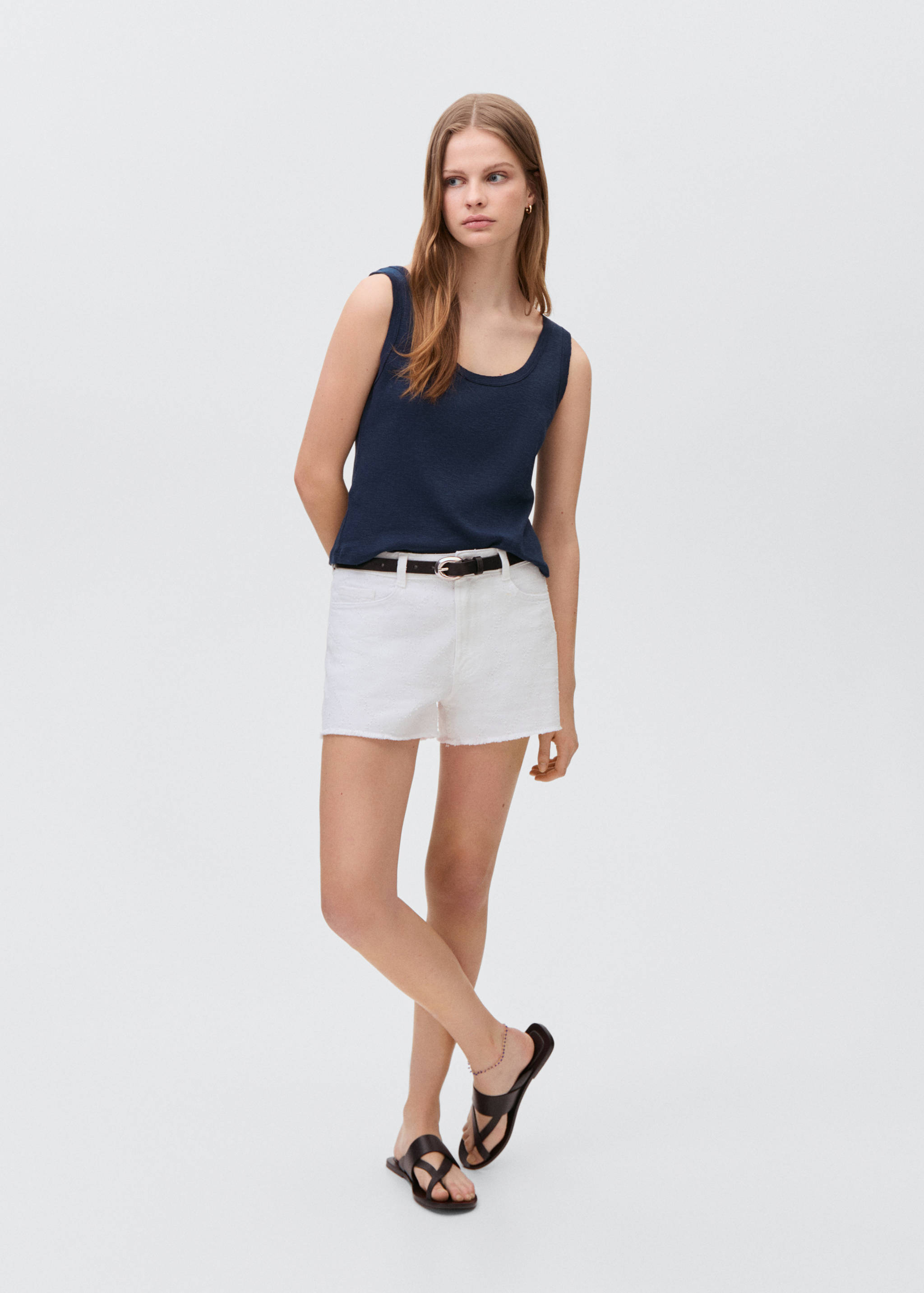 Cotton sleeveless t-shirt - General plane