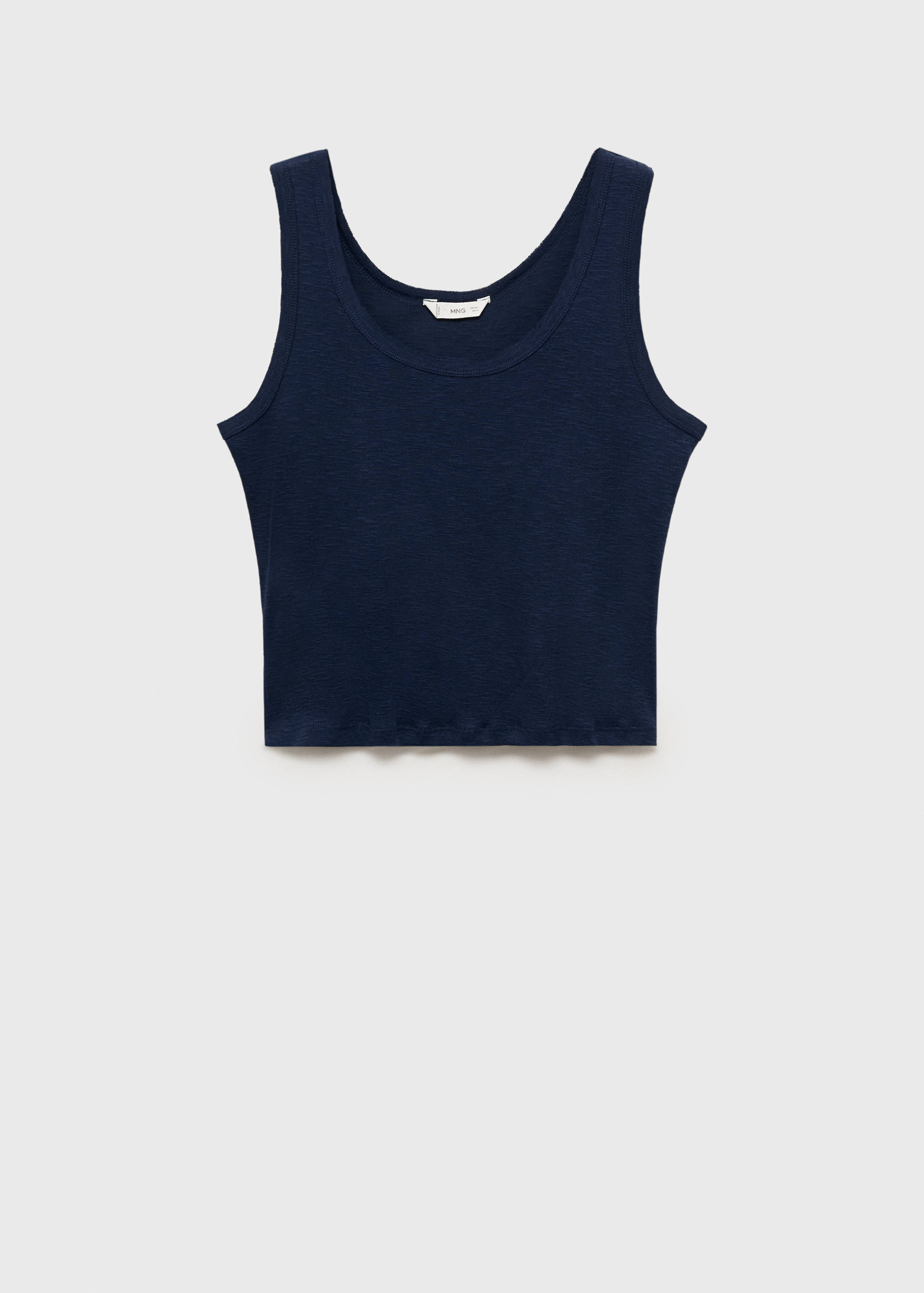 Cotton sleeveless t-shirt - Article without model
