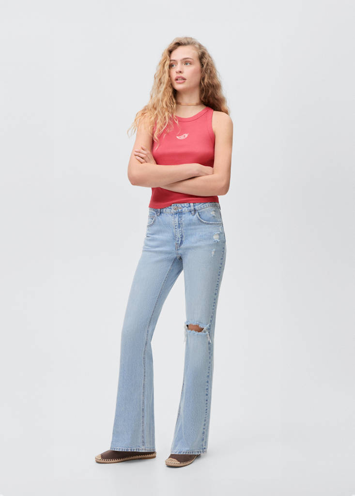 Printed crop top — Strawberry