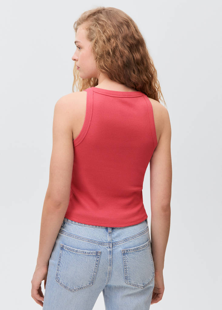 Printed crop top — Strawberry