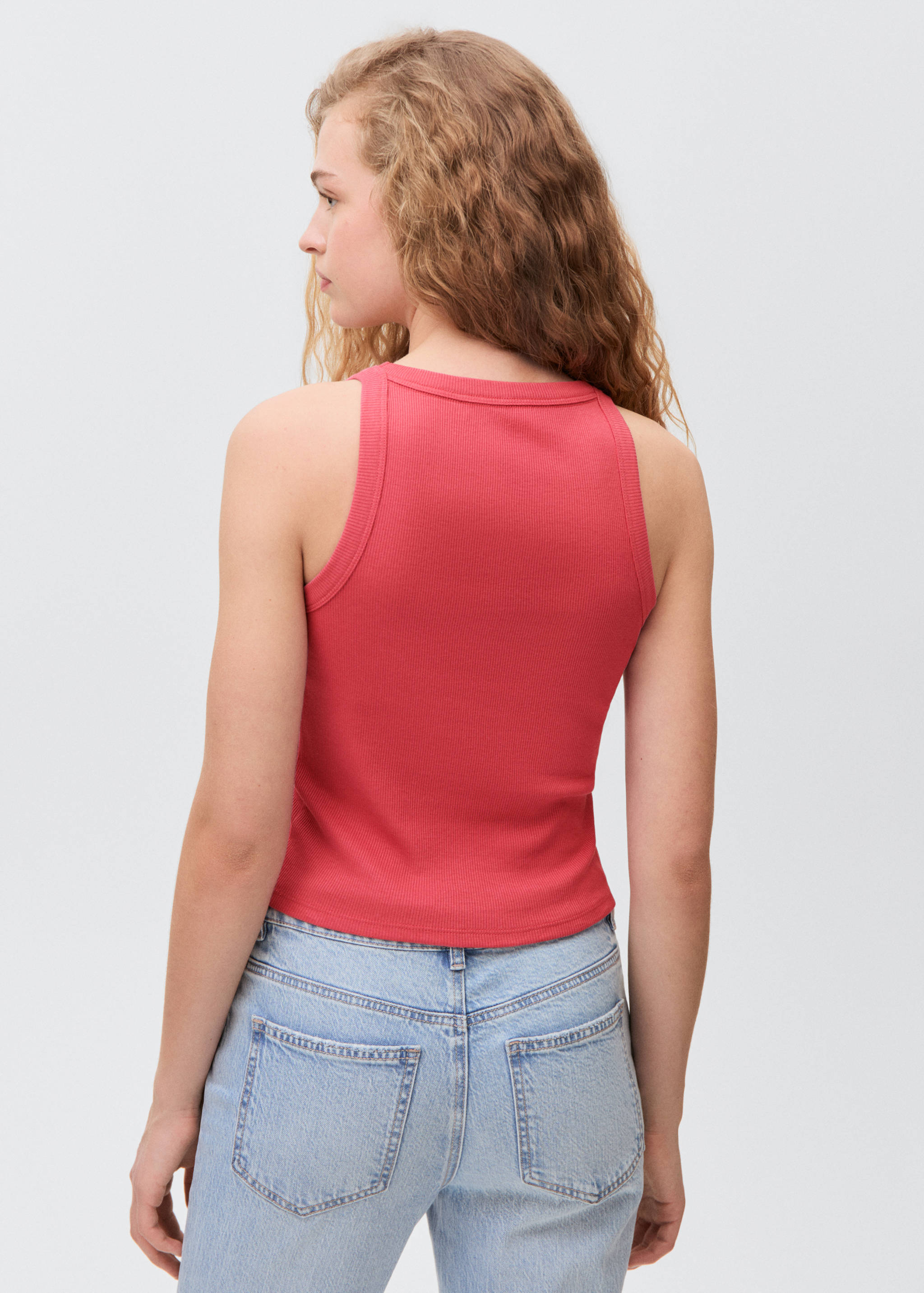 Printed crop top - Reverse of the article