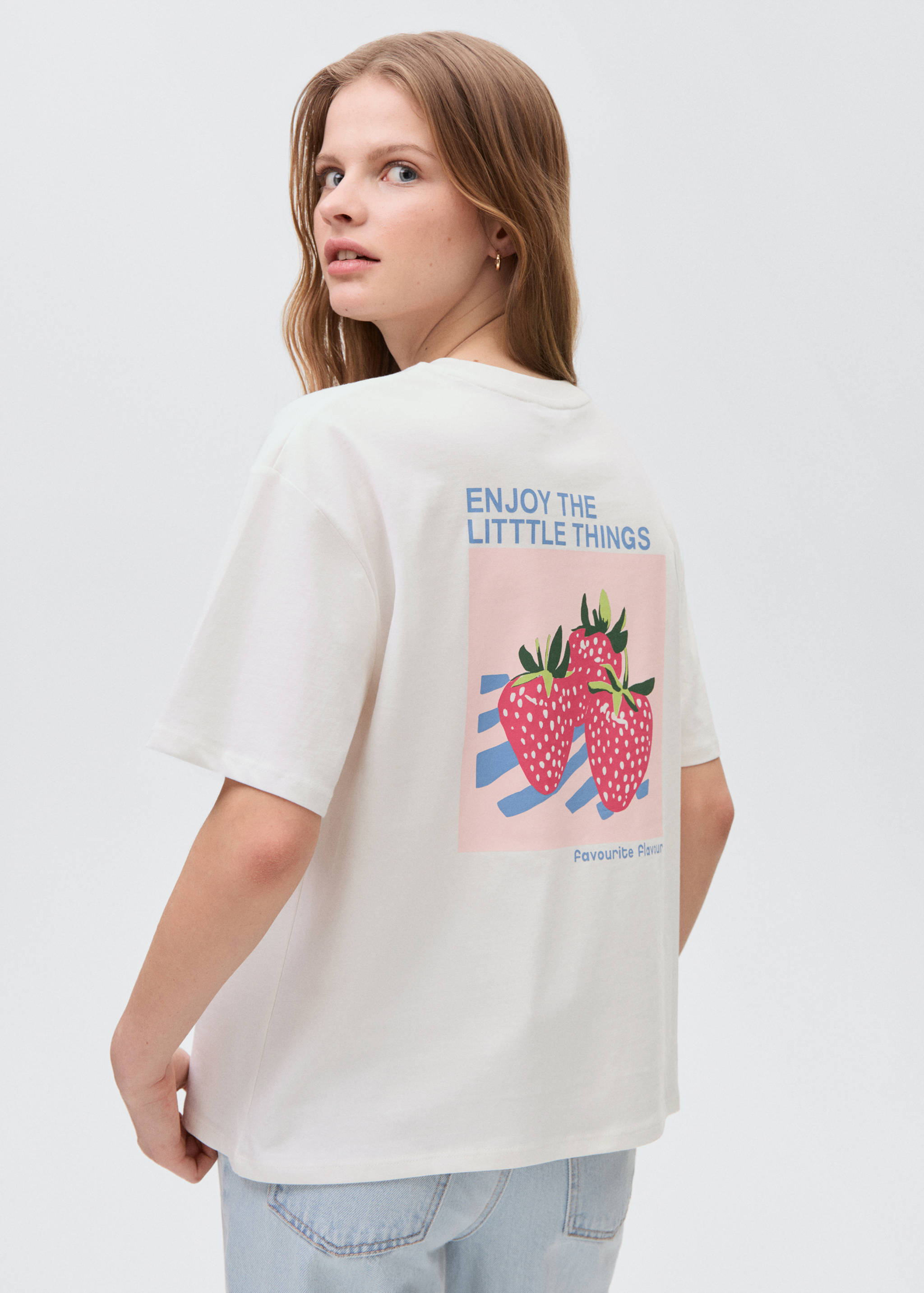 Short-sleeved printed t-shirt - Reverse of the article