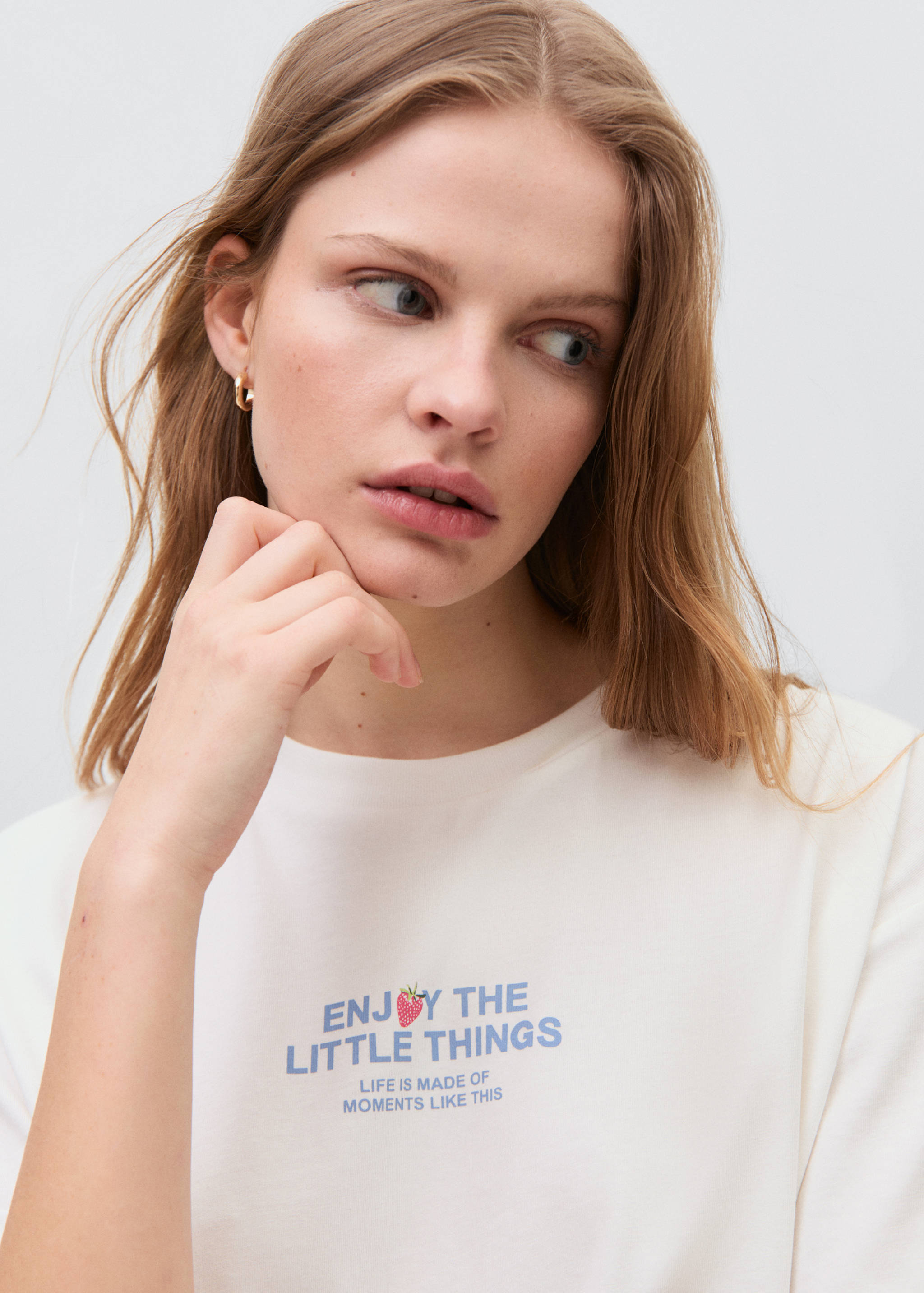 Short-sleeved printed t-shirt - Details of the article 1