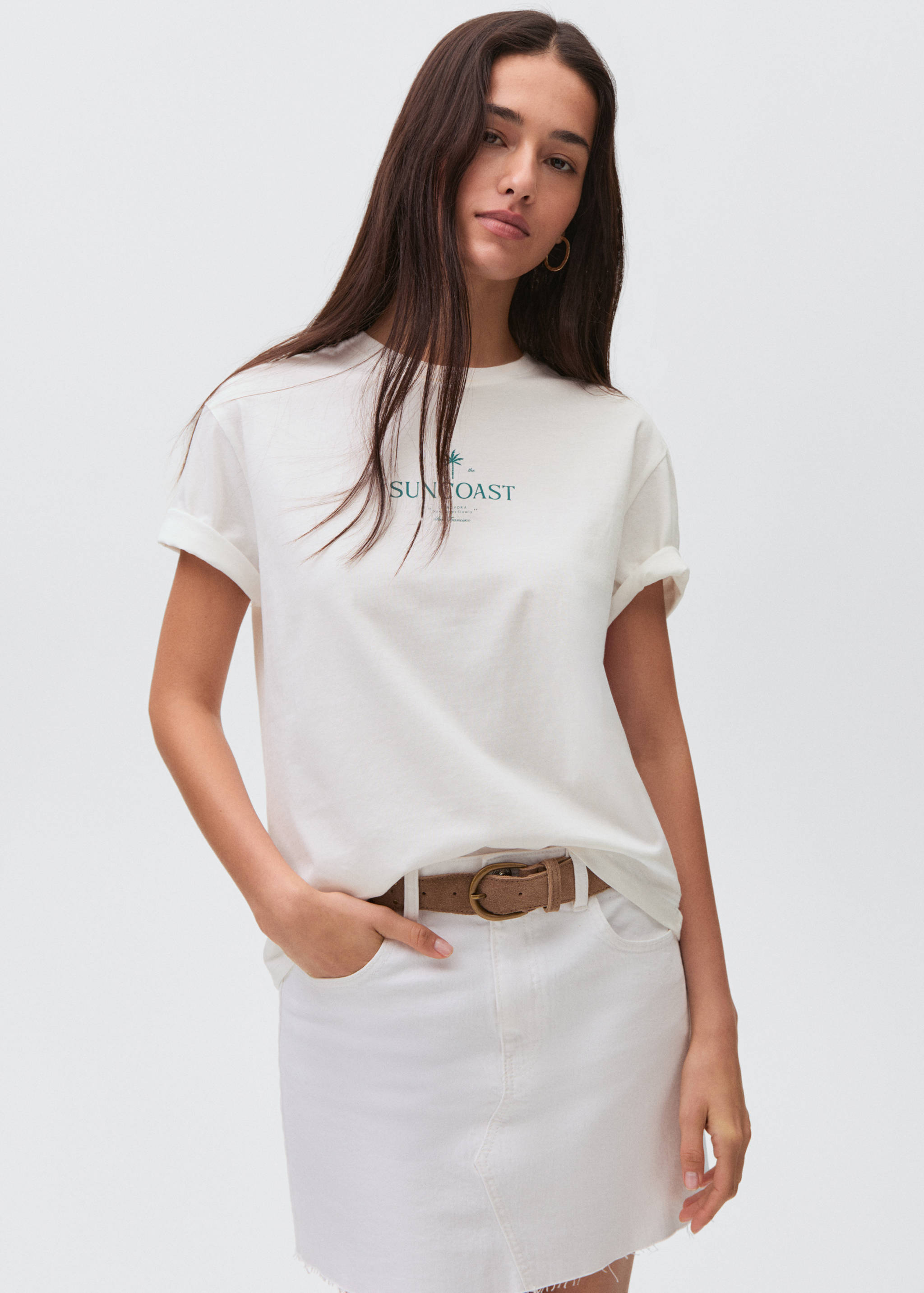 Camiseta estampada manga corta - Plano medio