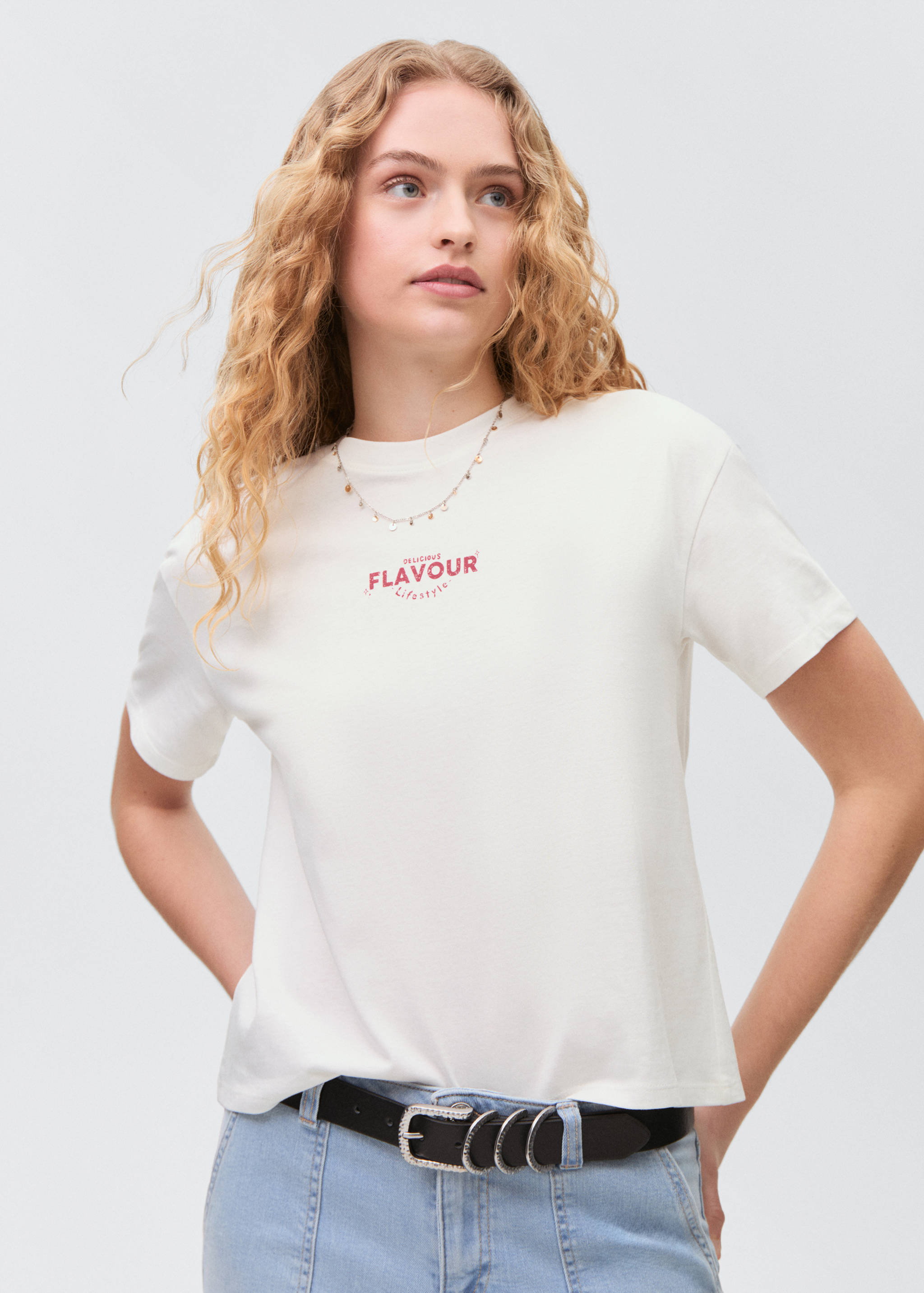 Camiseta estampada manga corta - Plano medio