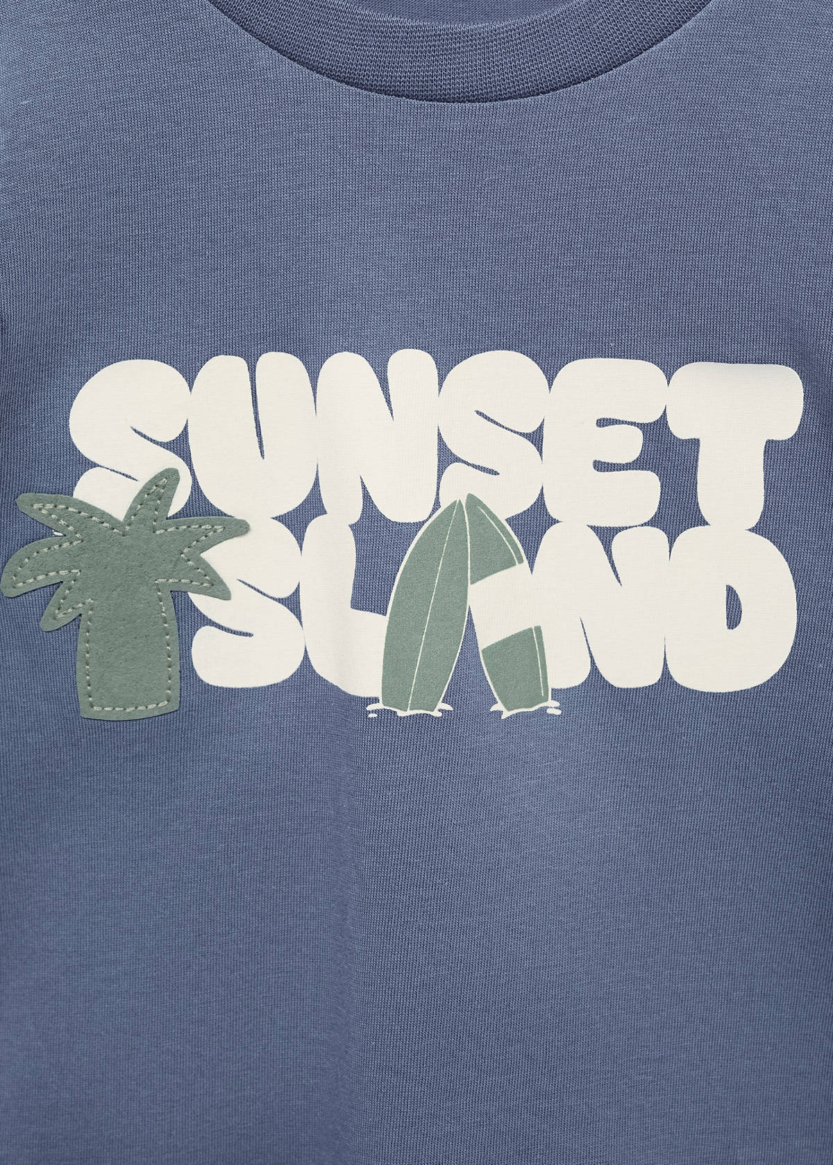 Short-sleeved printed t-shirt — Blue