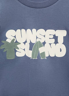 Short-sleeved printed t-shirt — Blue 5