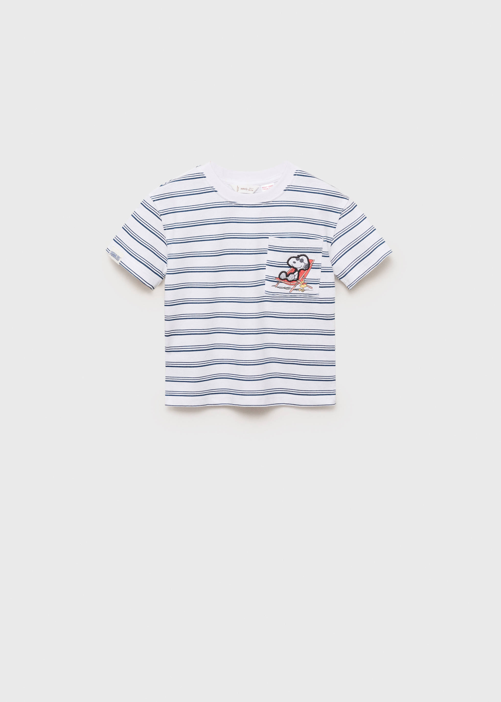 Snoopy çizgili tişört - Modelsiz ürün