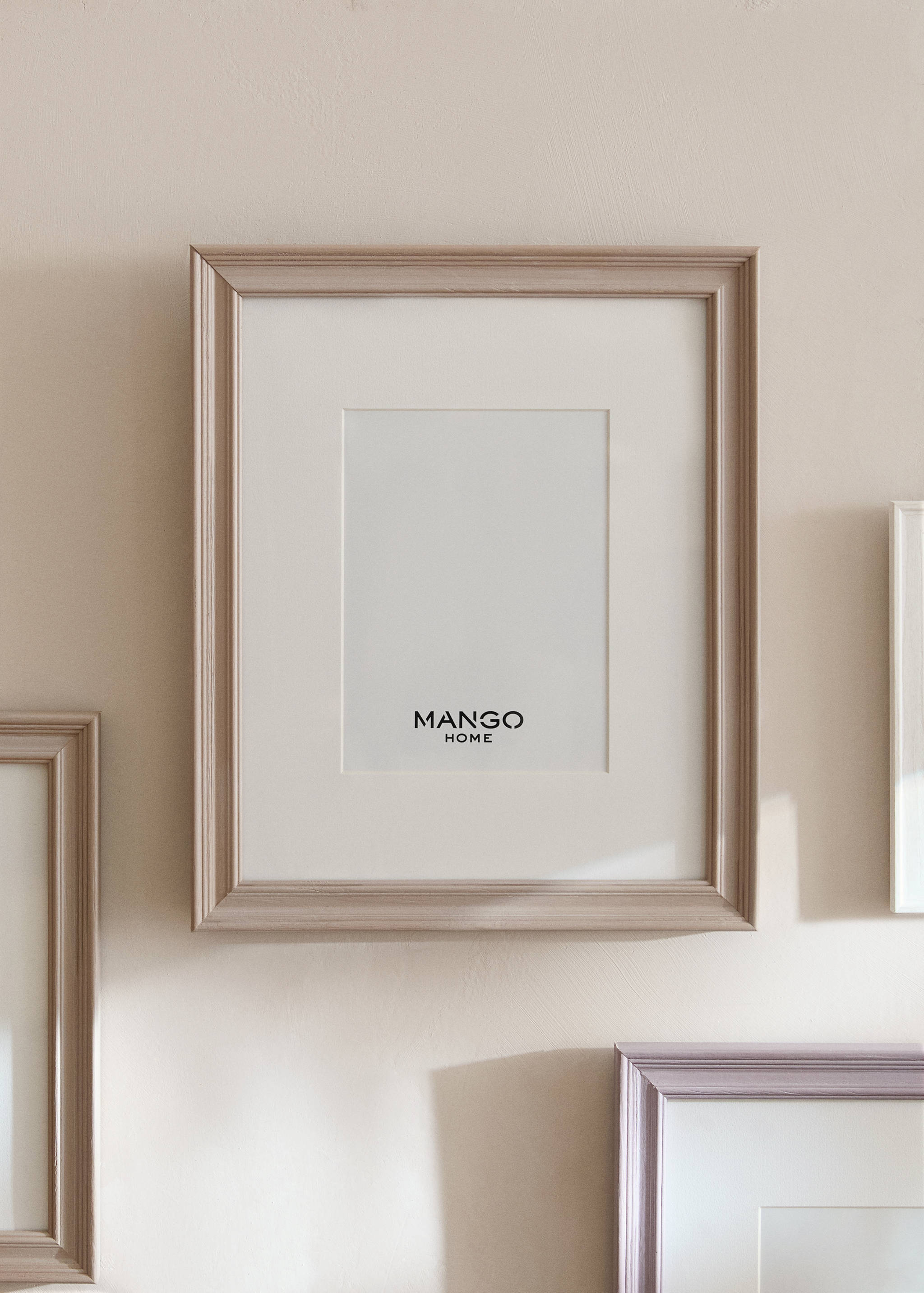 Large wooden passe-partout frame - General plane