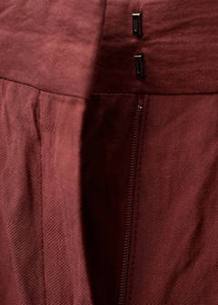 Wide leg suit trousers with a creased effect — Wine 9