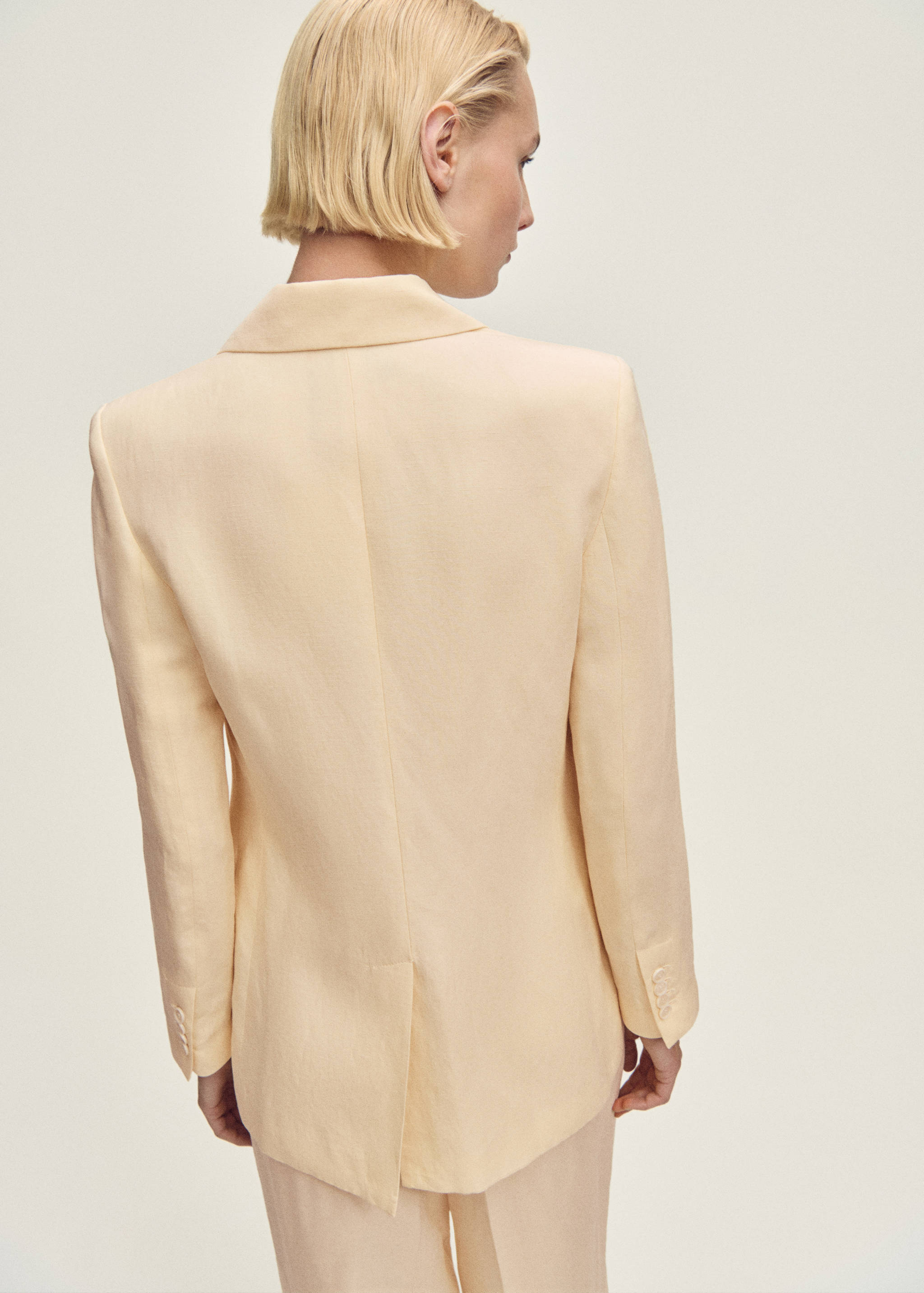 Blazer costume lin mélangé - Verso de l’article