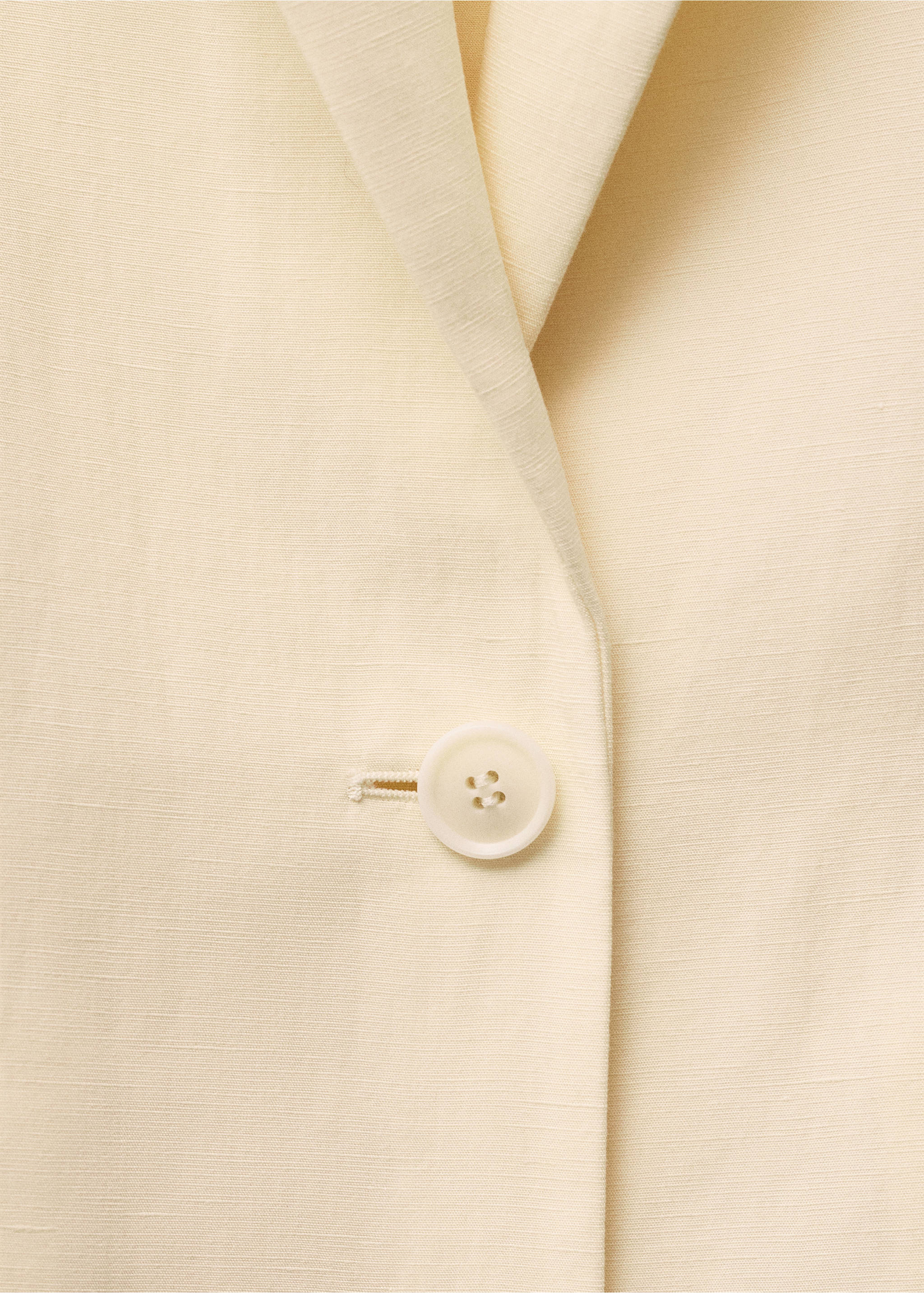 Blazer costume lin mélangé - Détail de l'article 8, Vanille. Ref: 87017720-00.