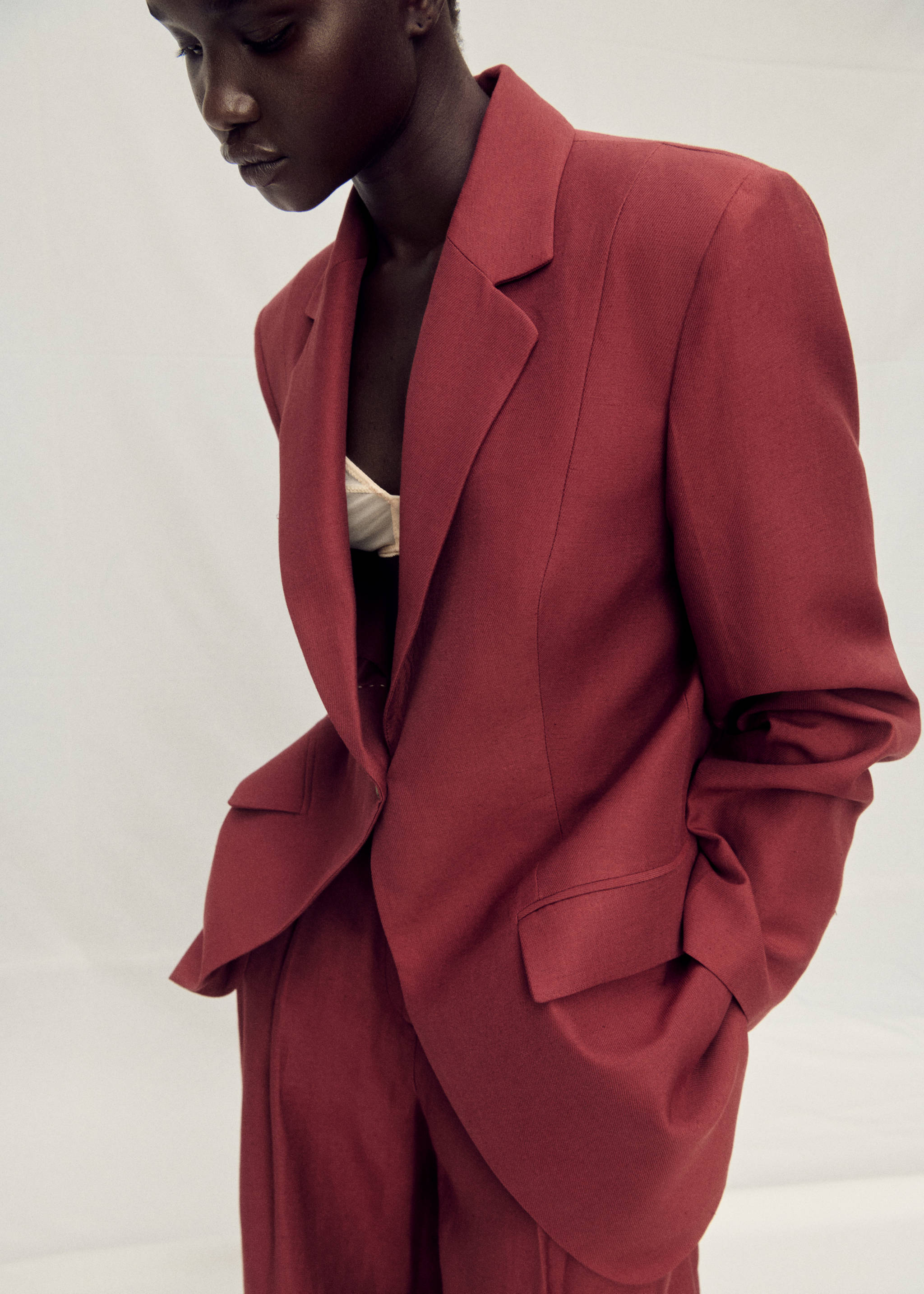 Blazer costume lin mélangé - Détail de l'article 6