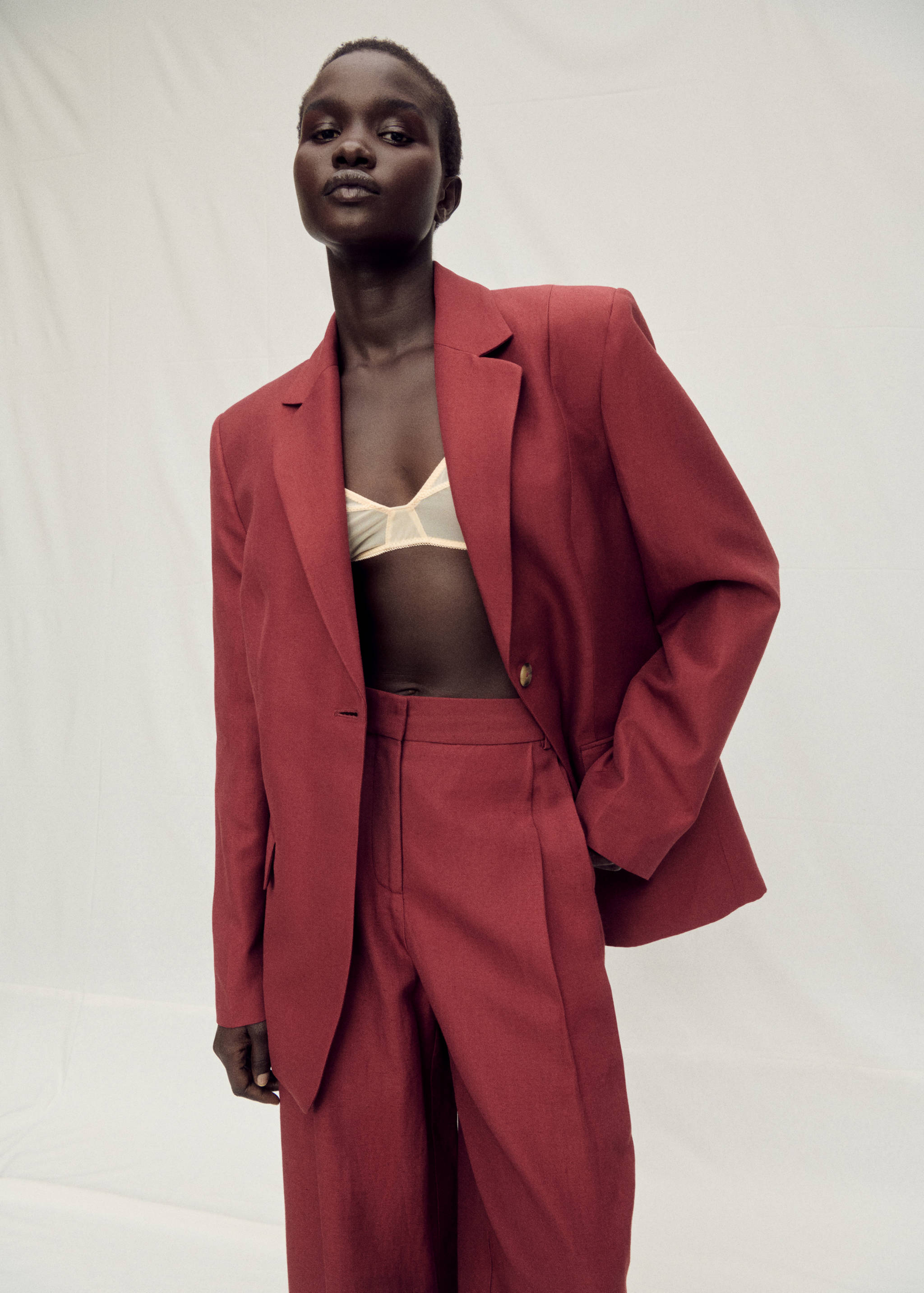 Blazer costume lin mélangé - Détail de l'article 2