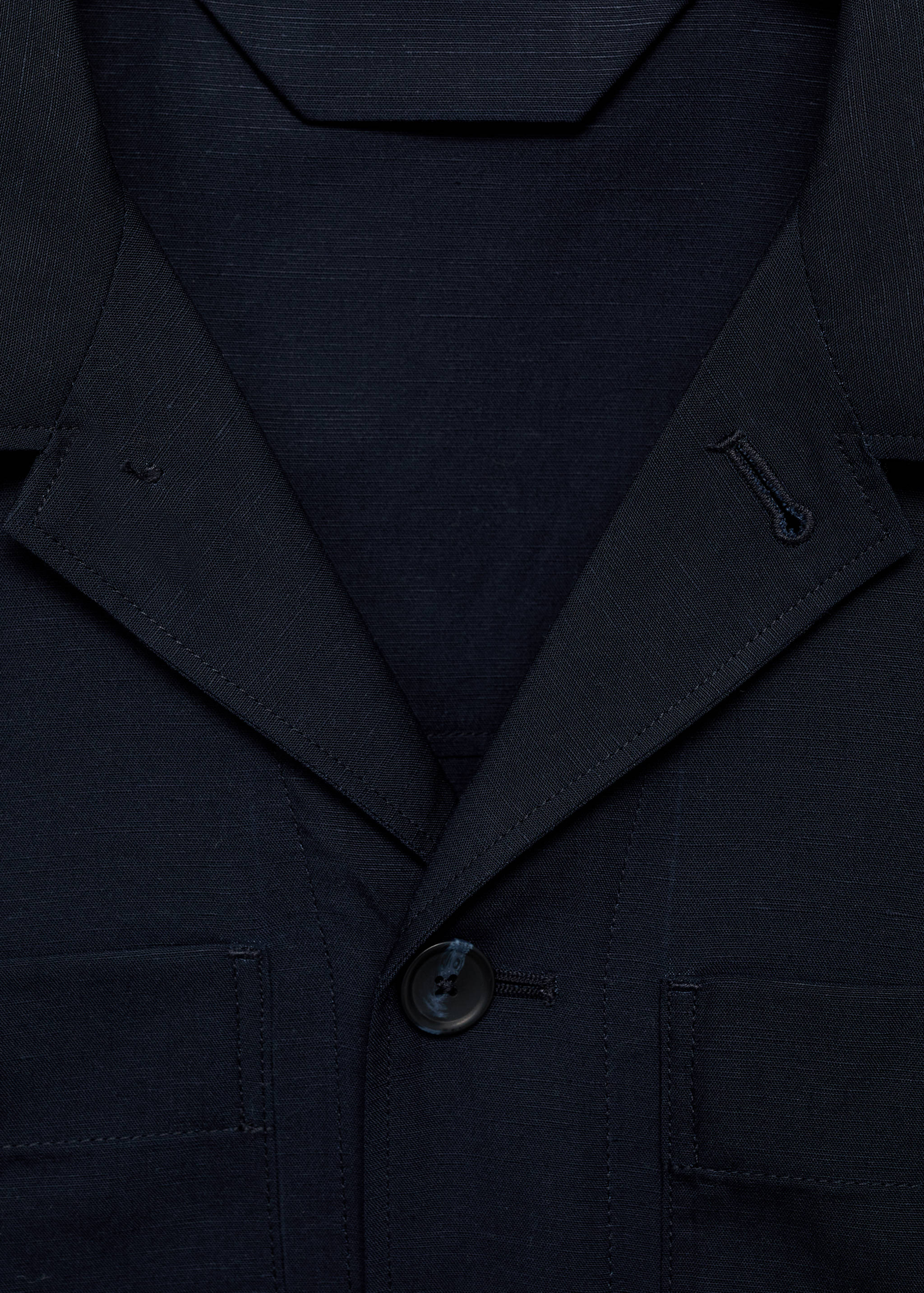 Overshirt aus Lyocell-/Leinengemisch mit Taschen - Detail des Artikels 8
